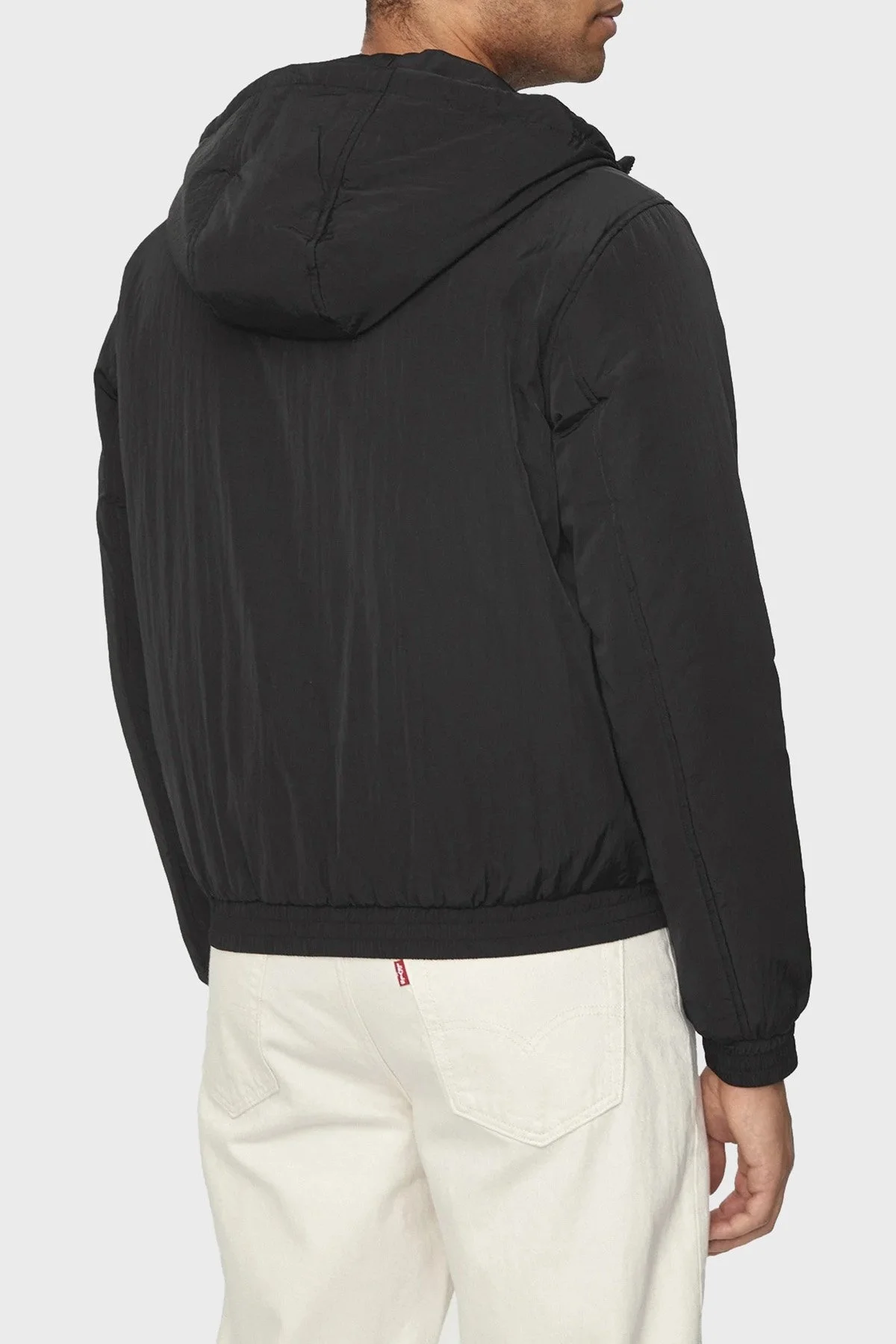 Calvin Klein Logolu Ayarlanabilir Kapüşonlu J30J325596BEH Erkek Mont J30J325596 BEH SİYAH - 2