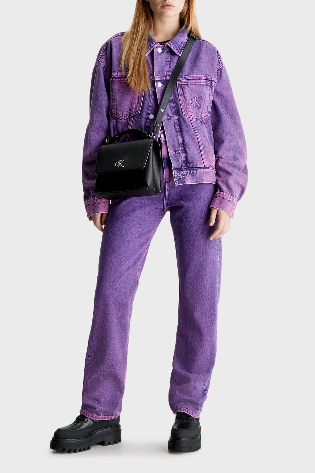 Calvin Klein Logolu Ayarlanabilir Omuz Askılı K60K611214BDS Bayan Çanta K60K611214 BDS SİYAH - 4