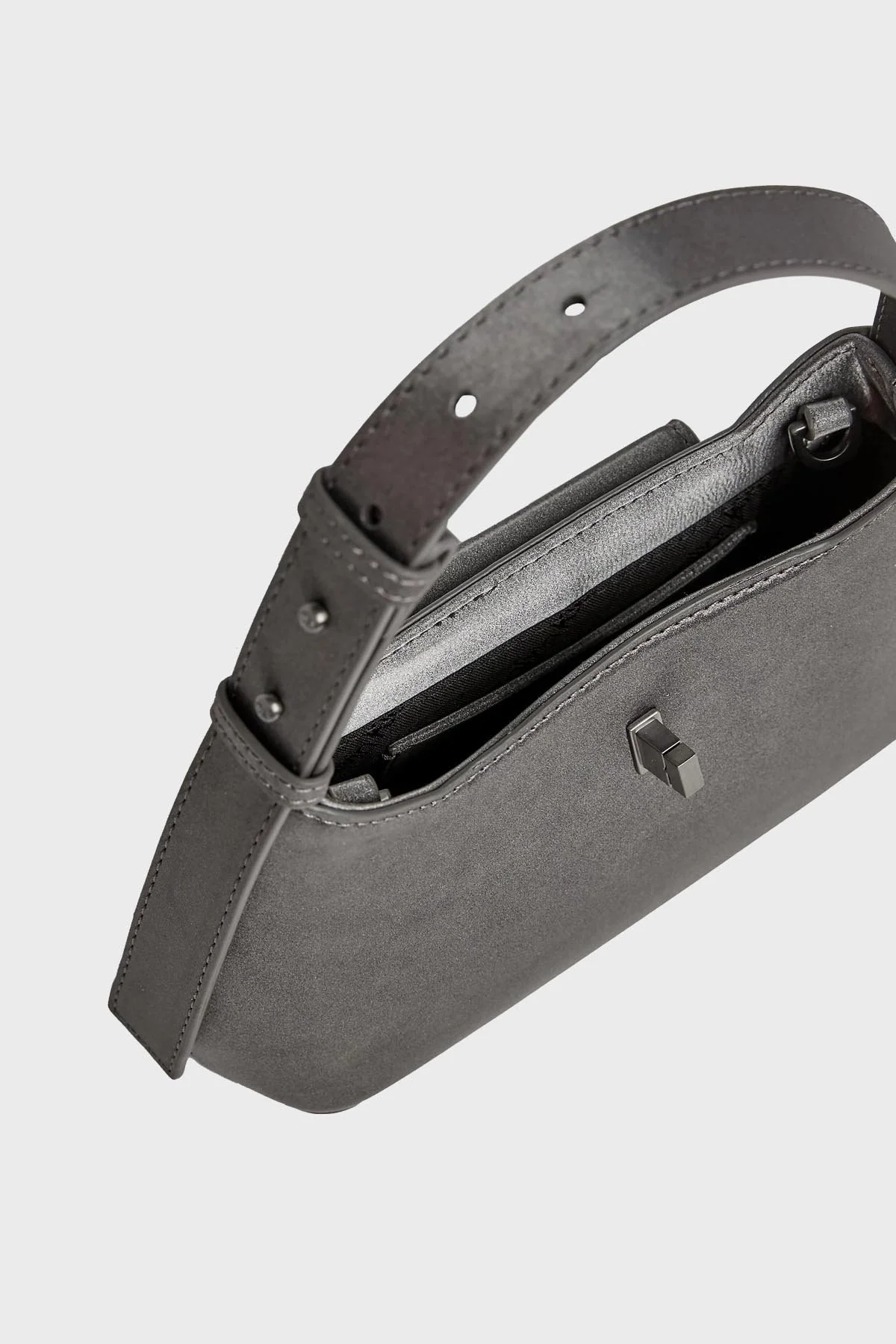 Calvin Klein Logolu Ayarlanabilir Omuz Askılı K60K611287PCS Bayan Çanta K60K611287 PCS ANTRASİT - 4