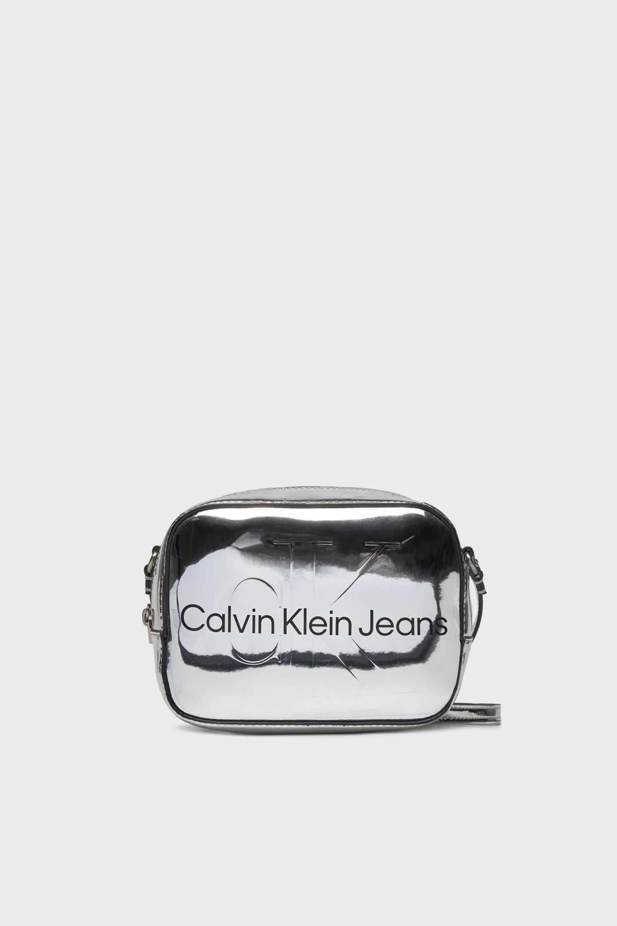 Calvin Klein Logolu Ayarlanabilir Omuz Askılı K60K6118580IM Bayan Çanta K60K611858 0IM GÜMÜŞ - 1