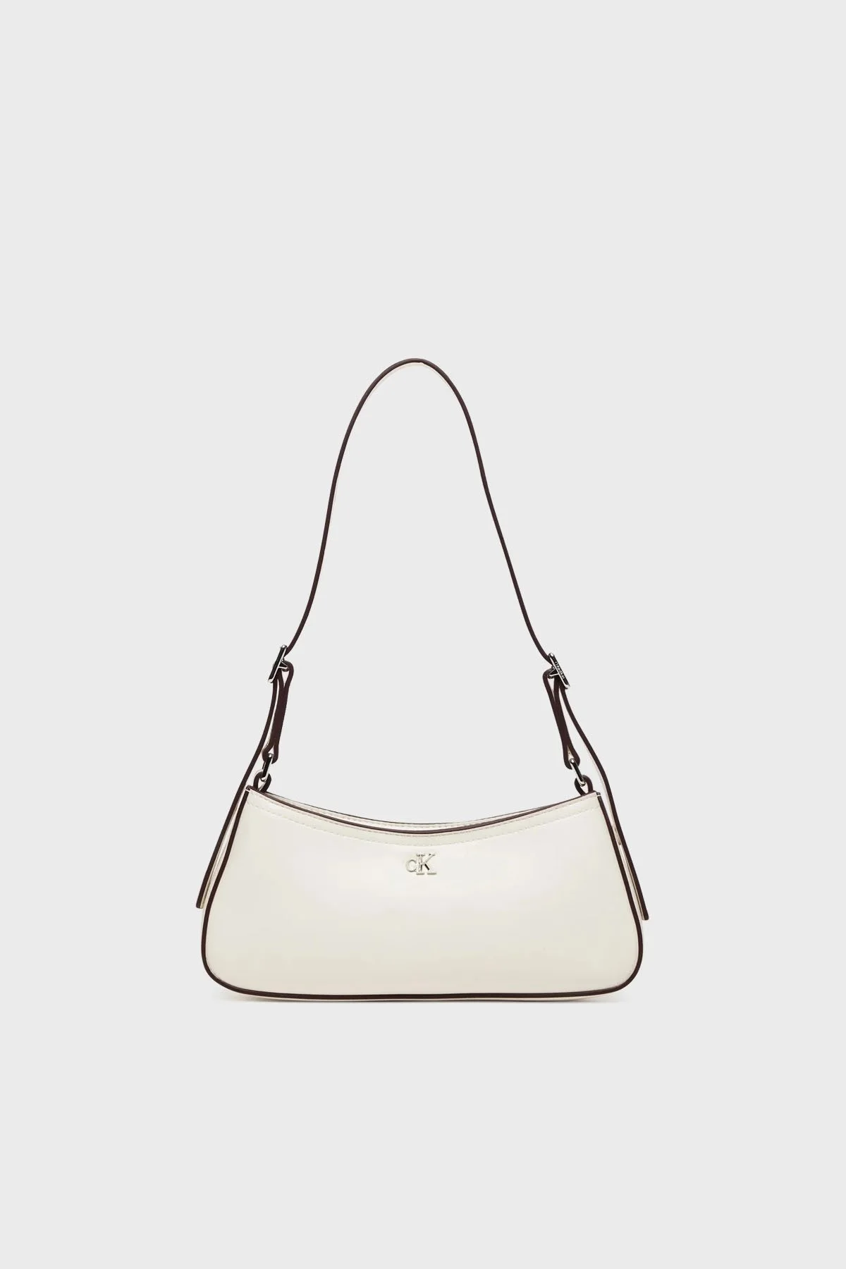 Calvin Klein Logolu Ayarlanabilir Omuz Askılı LV04F3170GFUP Bayan Çanta LV04F3170G FUP BEYAZ - 1