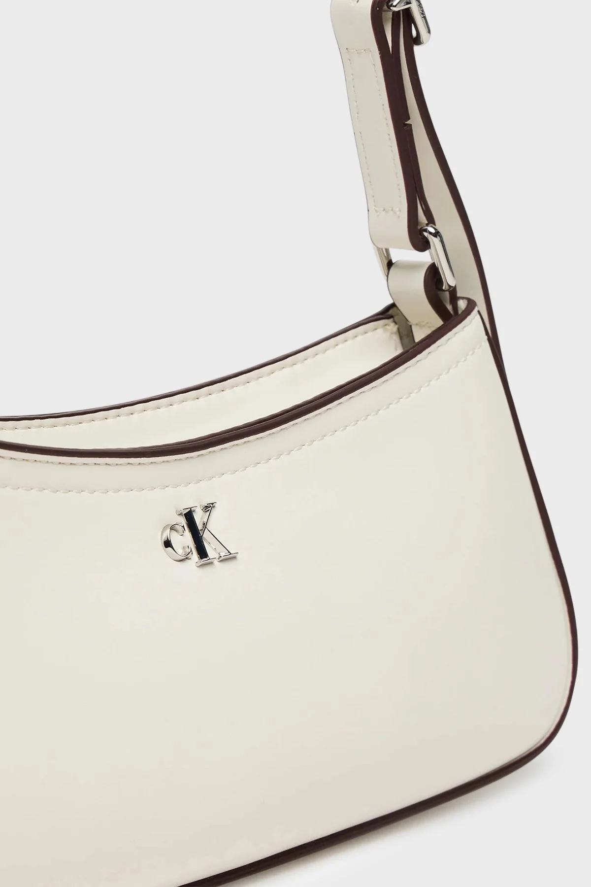 Calvin Klein Logolu Ayarlanabilir Omuz Askılı LV04F3170GFUP Bayan Çanta LV04F3170G FUP BEYAZ - 4