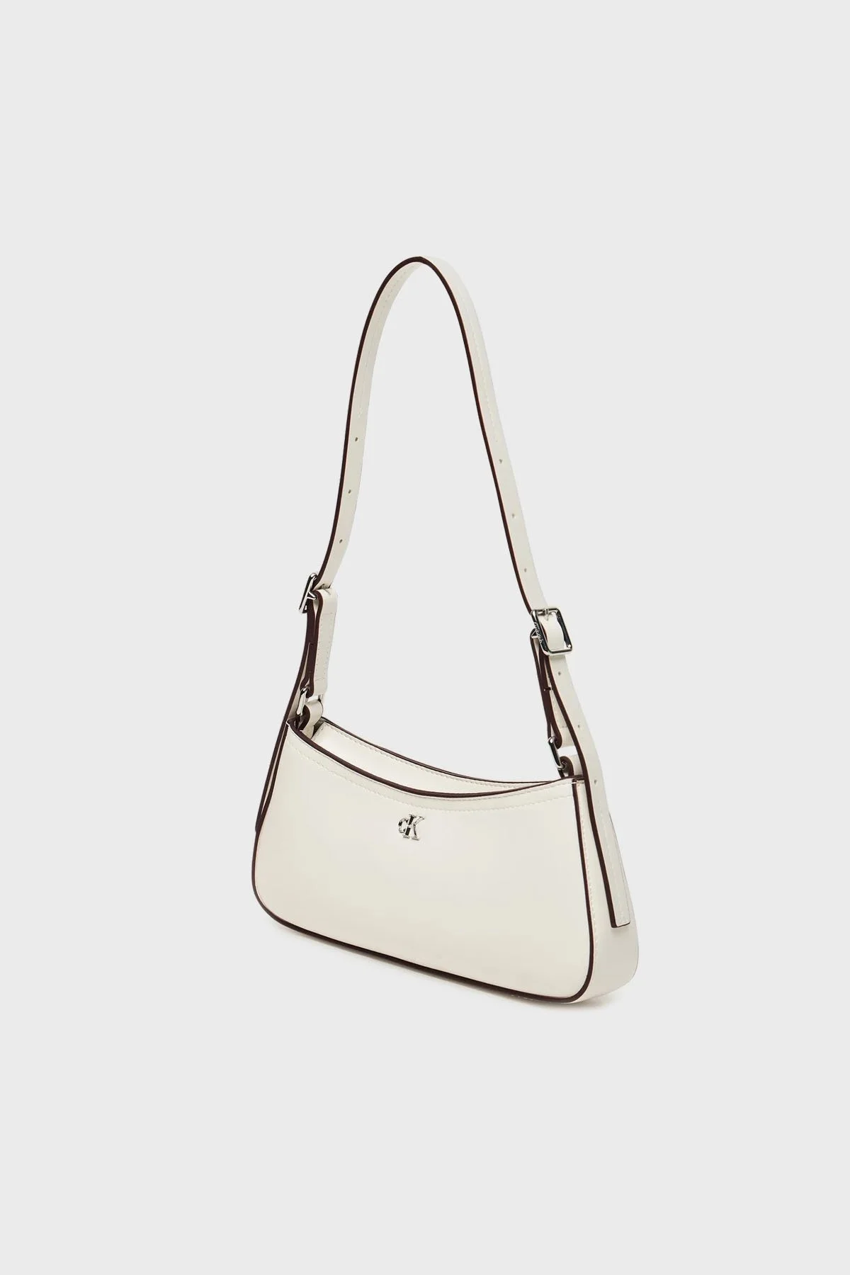 Calvin Klein Logolu Ayarlanabilir Omuz Askılı LV04F3170GFUP Bayan Çanta LV04F3170G FUP BEYAZ - 5