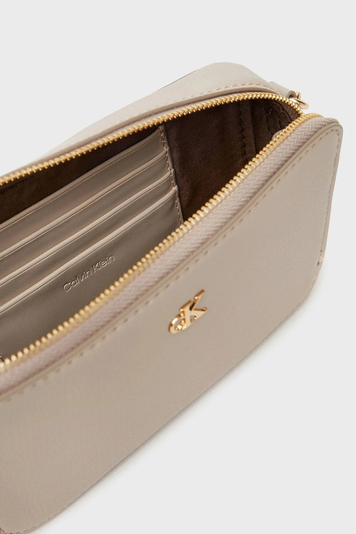 Calvin Klein Logolu Ayarlanabilir Zincir Askılı LV04K1086GRMU Bayan Çanta LV04K1086G RMU BEJ - 5