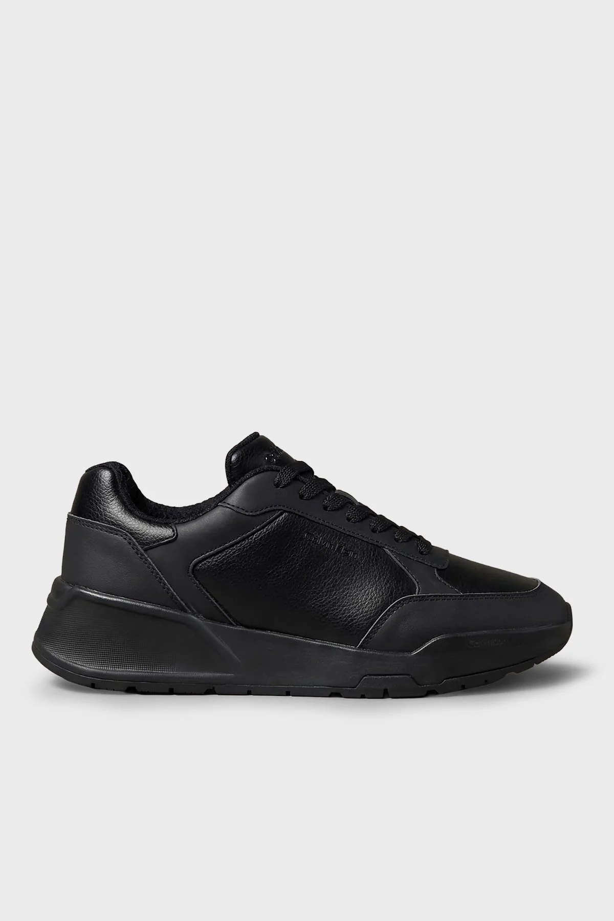 Calvin Klein Logolu Bağcıklı Sneaker HM0HM023090GJ Erkek Ayakkabı HM0HM02309 0GJ Siyah - 1
