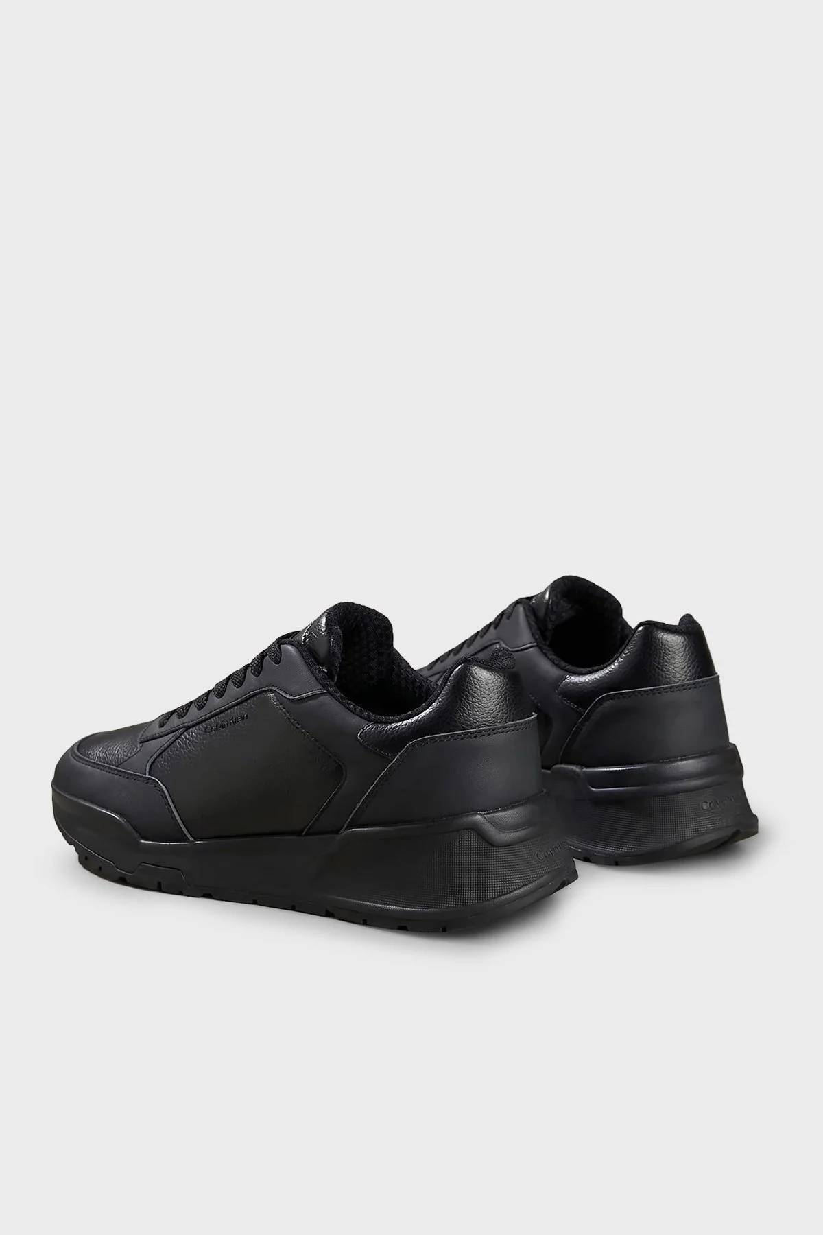 Calvin Klein Logolu Bağcıklı Sneaker HM0HM023090GJ Erkek Ayakkabı HM0HM02309 0GJ Siyah - 4