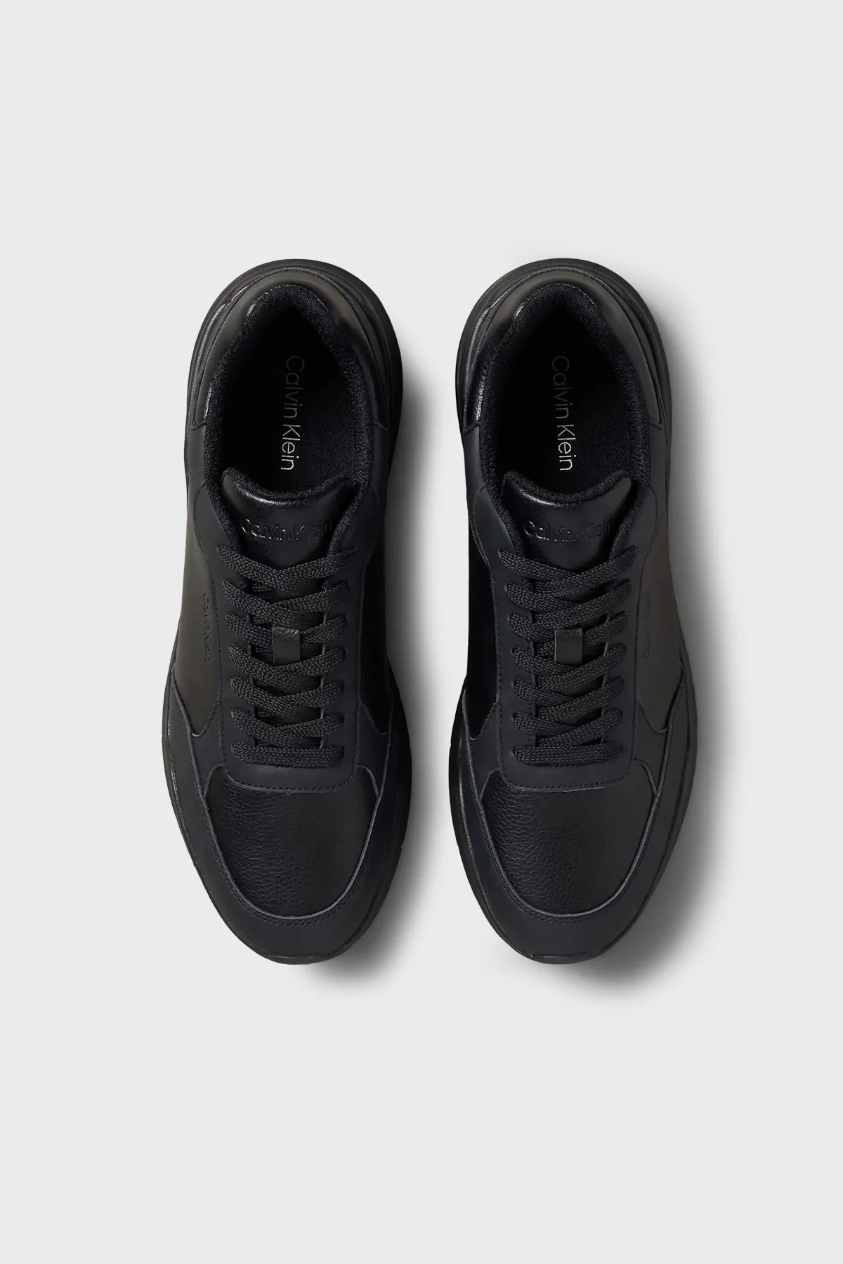 Calvin Klein Logolu Bağcıklı Sneaker HM0HM023090GJ Erkek Ayakkabı HM0HM02309 0GJ Siyah - 5