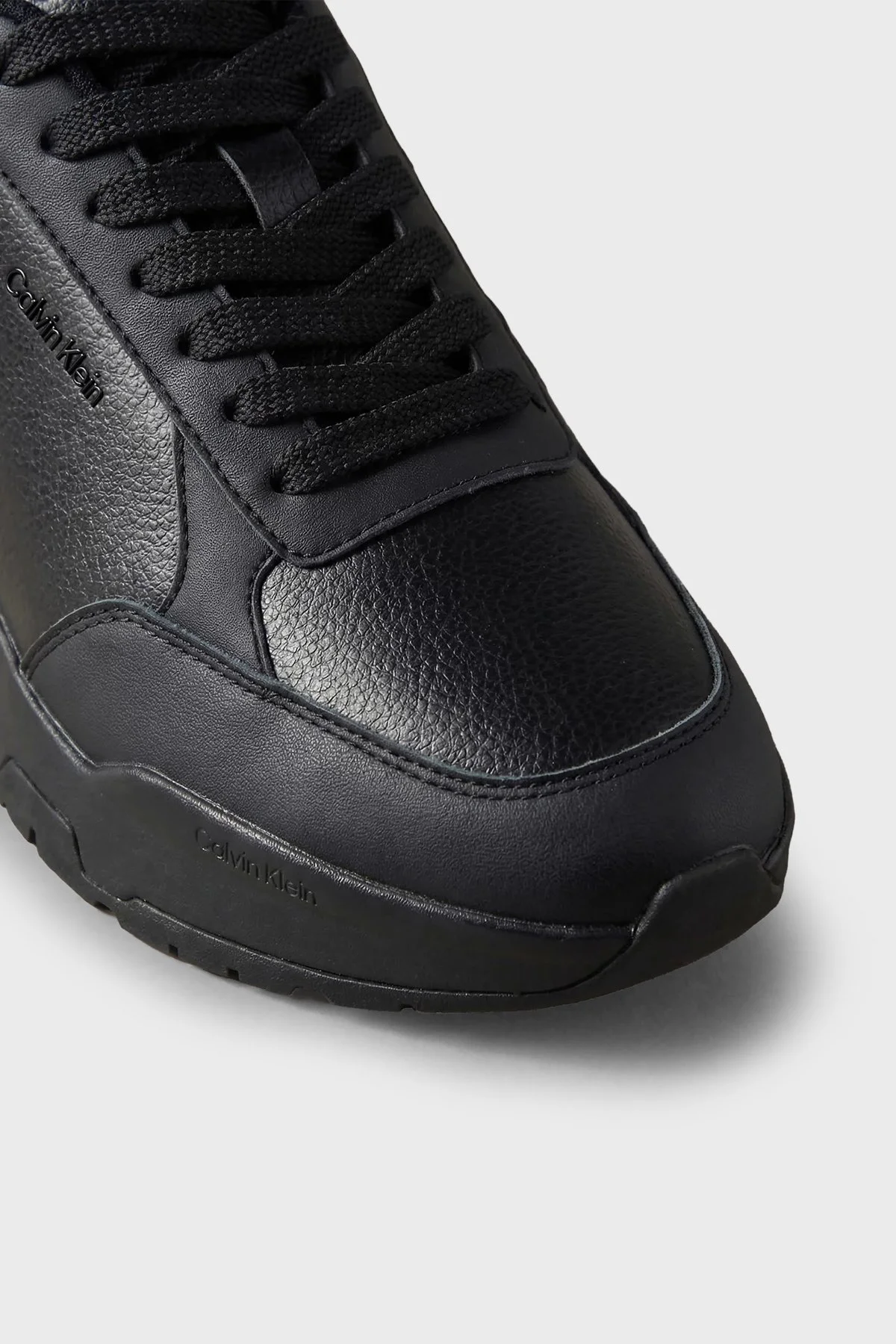 Calvin Klein Logolu Bağcıklı Sneaker HM0HM023090GJ Erkek Ayakkabı HM0HM02309 0GJ Siyah - 6