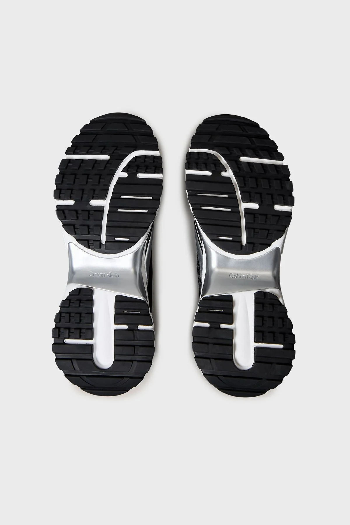 Calvin Klein Logolu Bağcıklı Sneaker YM0YM0140201L Erkek Ayakkabı YM0YM01402 01L SİYAH-GÜMÜŞ - 6