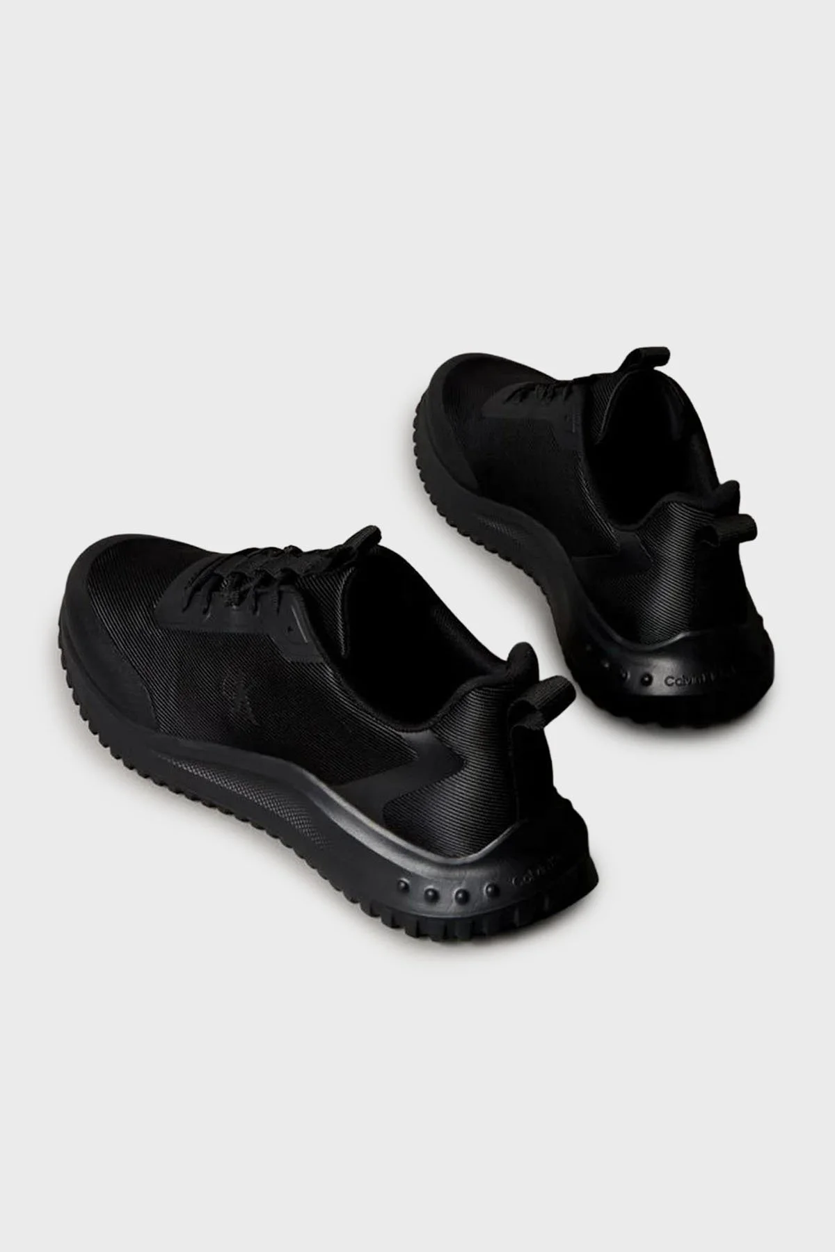 Calvin Klein Logolu Bağcıklı Sneaker YM0YM014420GJ Erkek Ayakkabı YM0YM01442 0GJ SİYAH - 5