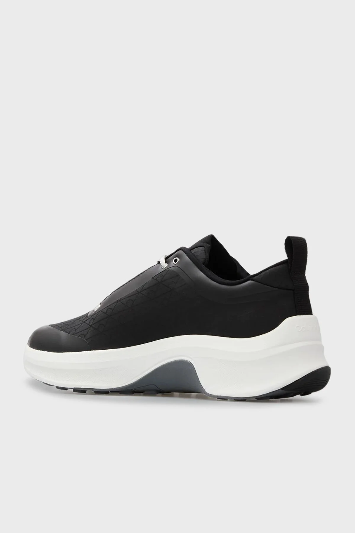 Calvin Klein Logolu Bağcıklı Sneaker YM0YM0145601F Erkek Ayakkabı YM0YM01456 01F SİYAH - 2