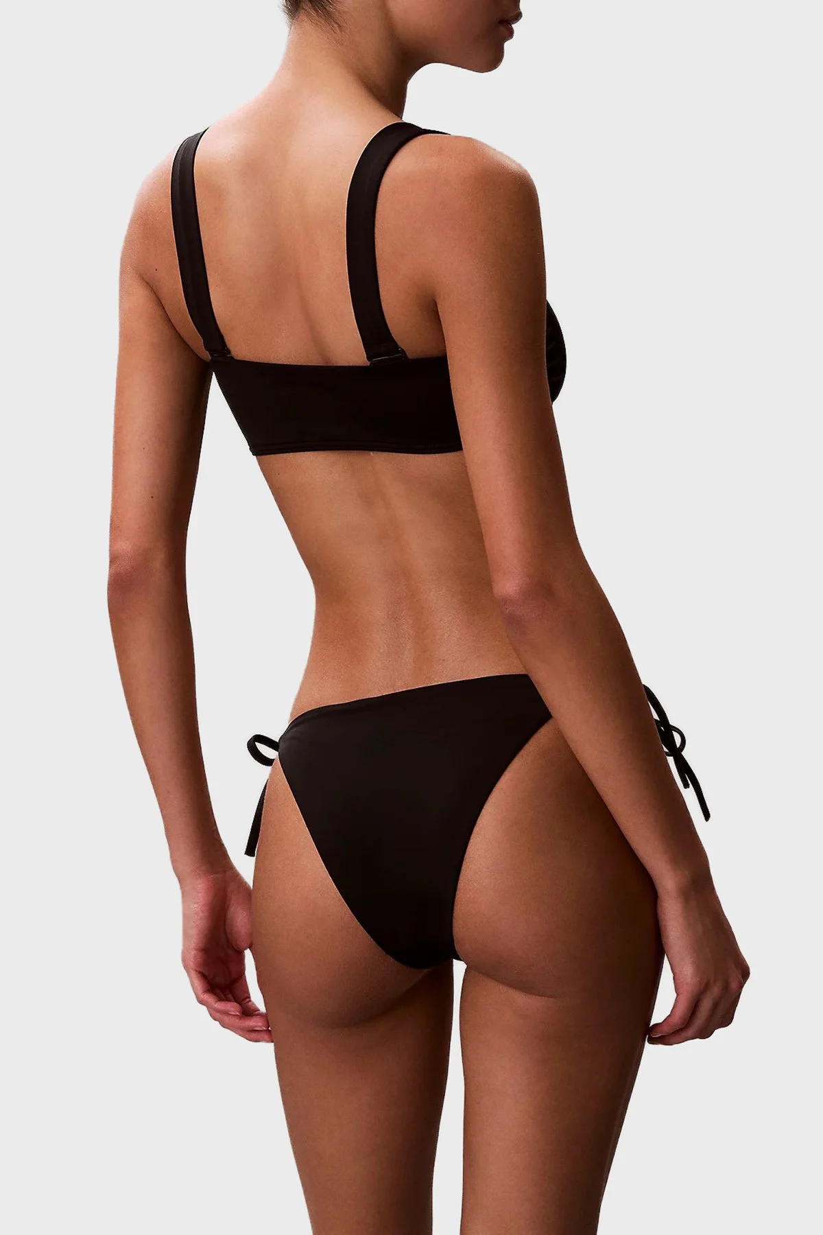 Calvin Klein Logolu Bağlamalı LV00Q61220UB1 Kadın Bikini Altı LV00Q61220 UB1 SİYAH - 5