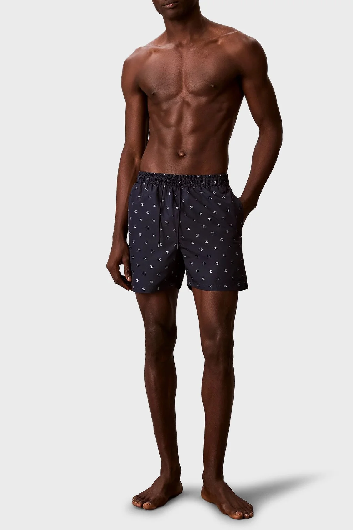 Calvin Klein Logolu Bağlamalı V00N610272QR Erkek Mayo Short LV00N61027 2QR LACİVERT - 2