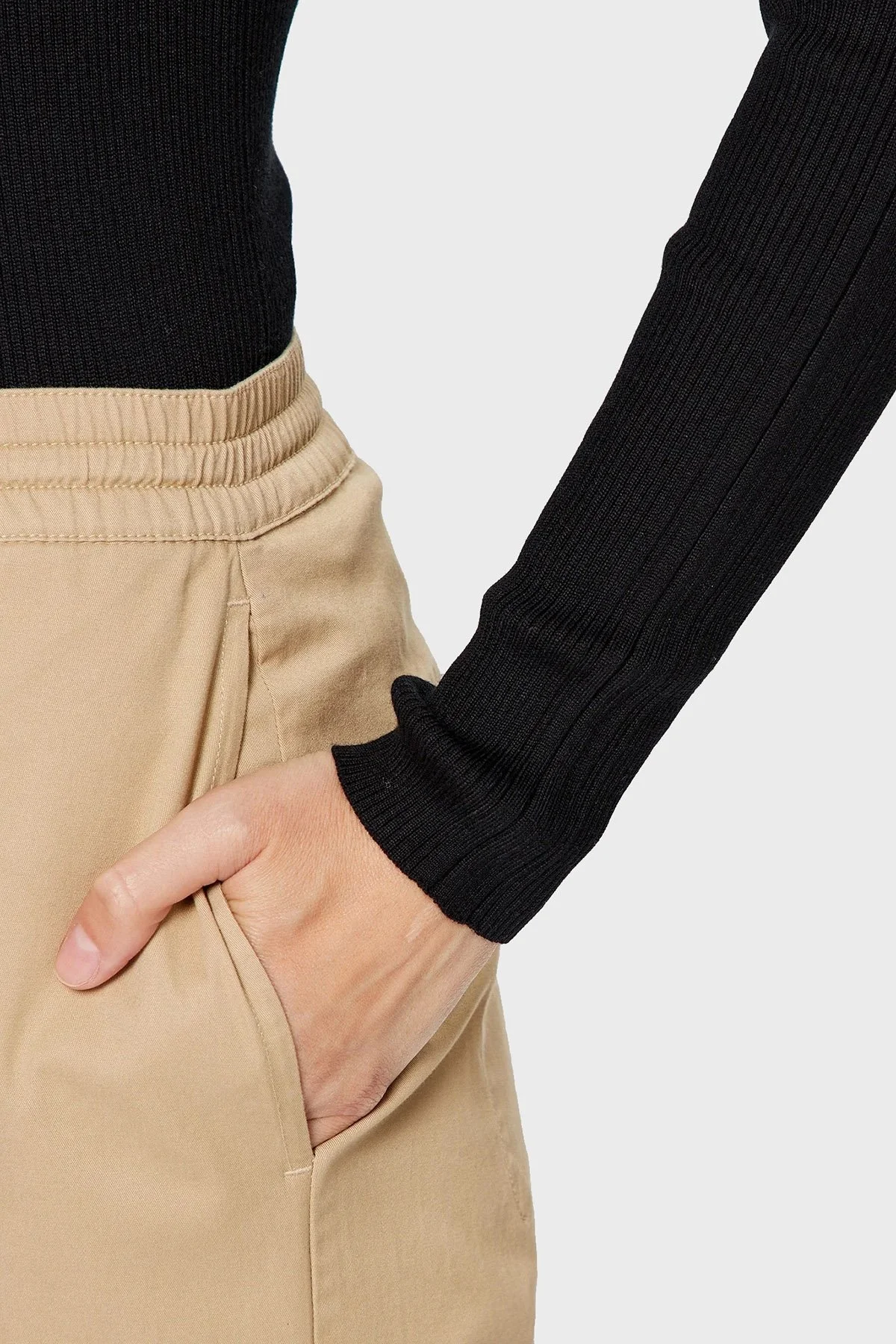 Calvin Klein Logolu Balıkçı Yaka Dar Kesim J20J221688BEH Bayan Kazak J20J221688 BEH SİYAH - 5