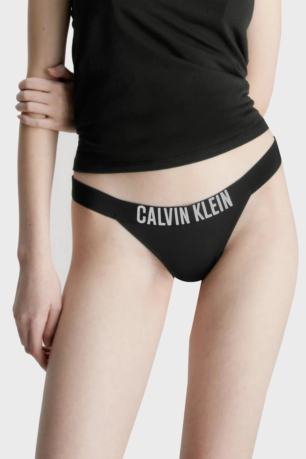 Calvin Klein Logolu Bayan Bikini Altı KW0KW01984 BEH SİYAH - 2