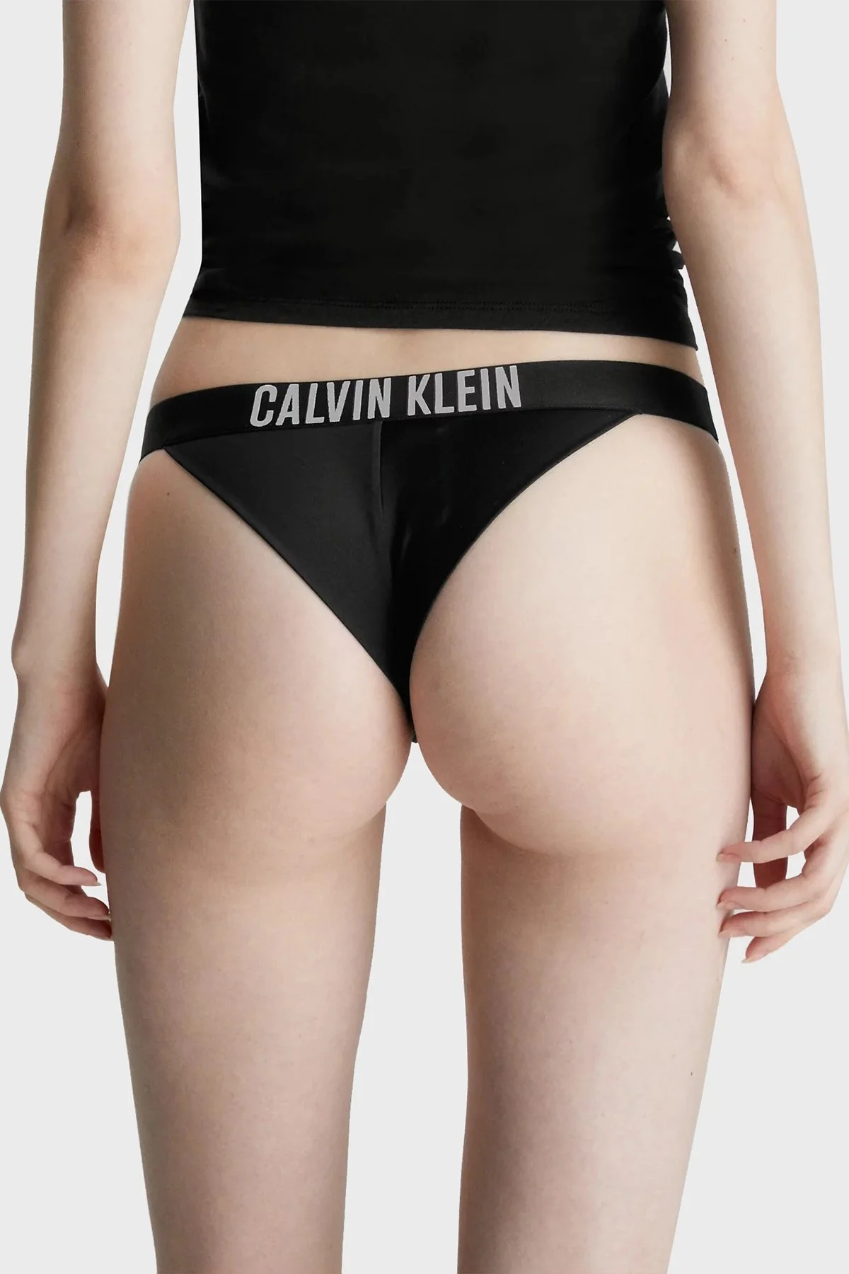 Calvin Klein Logolu Bayan Bikini Altı KW0KW01984 BEH SİYAH - 3