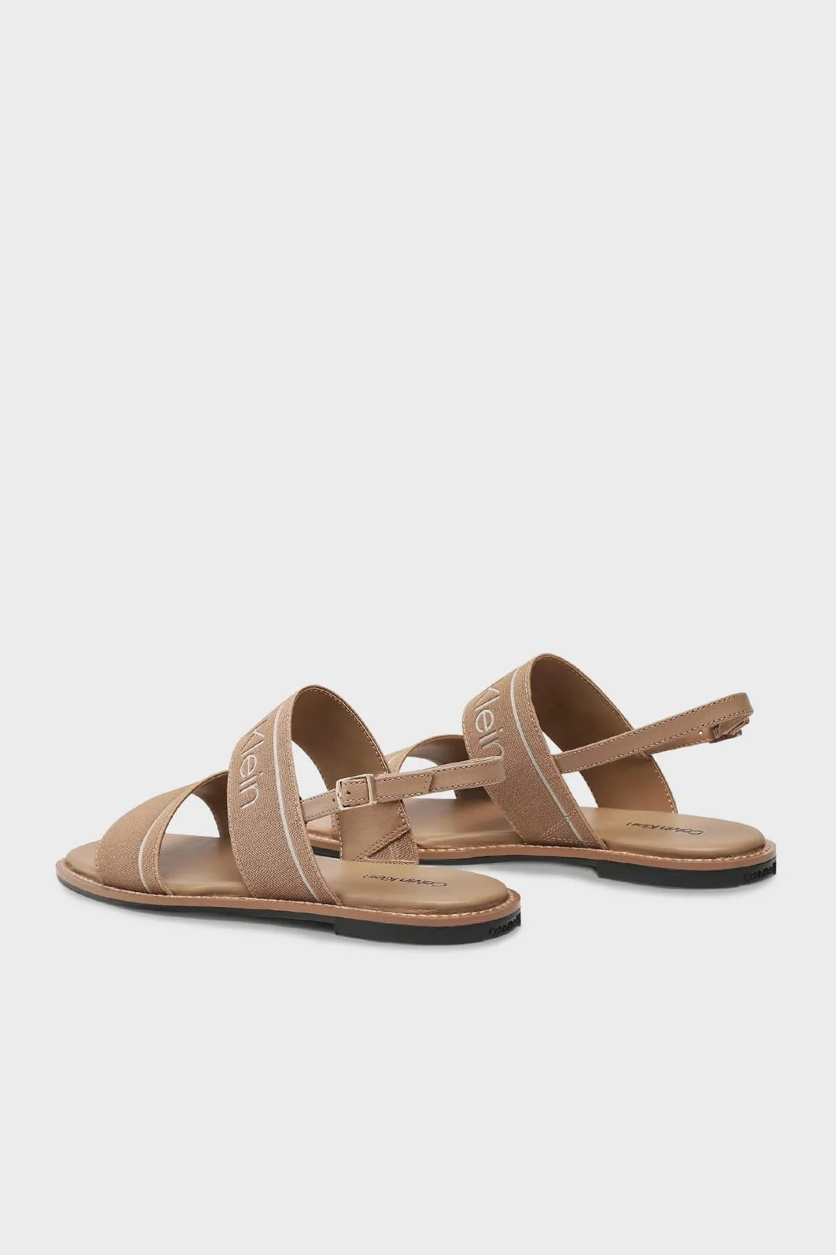 Calvin Klein Logolu Bayan Sandalet HW0HW01496 RBC KAHVE - 3