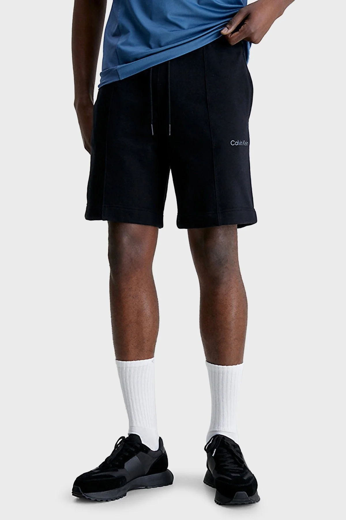 Calvin Klein Logolu Belden Bağlamalı Cepli Relaxed Fit 00GMS3S805BAE Erkek Short 00GMS3S805 BAE SİYAH - 2