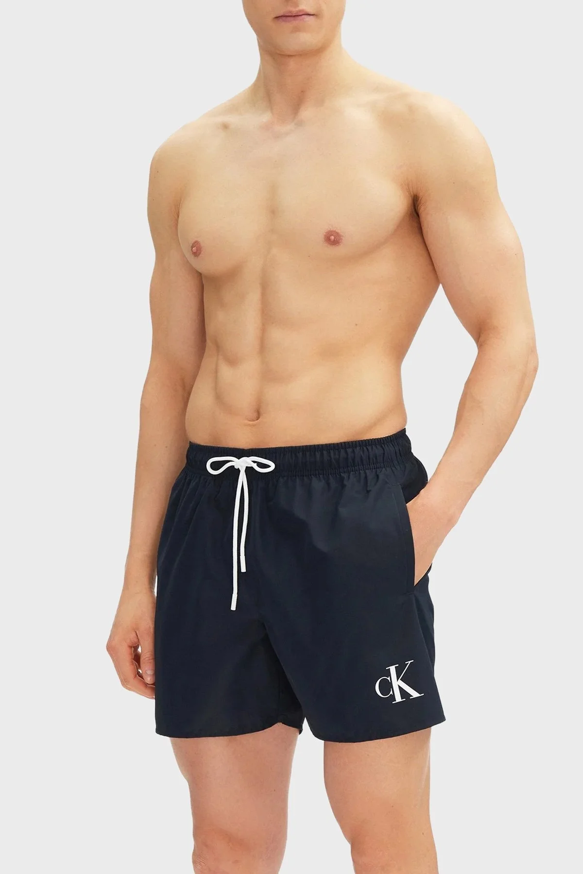 Calvin Klein Logolu Belden Bağlamalı KM0KM01101CEF Erkek Mayo Short KM0KM01101 CEF LACİVERT - 6