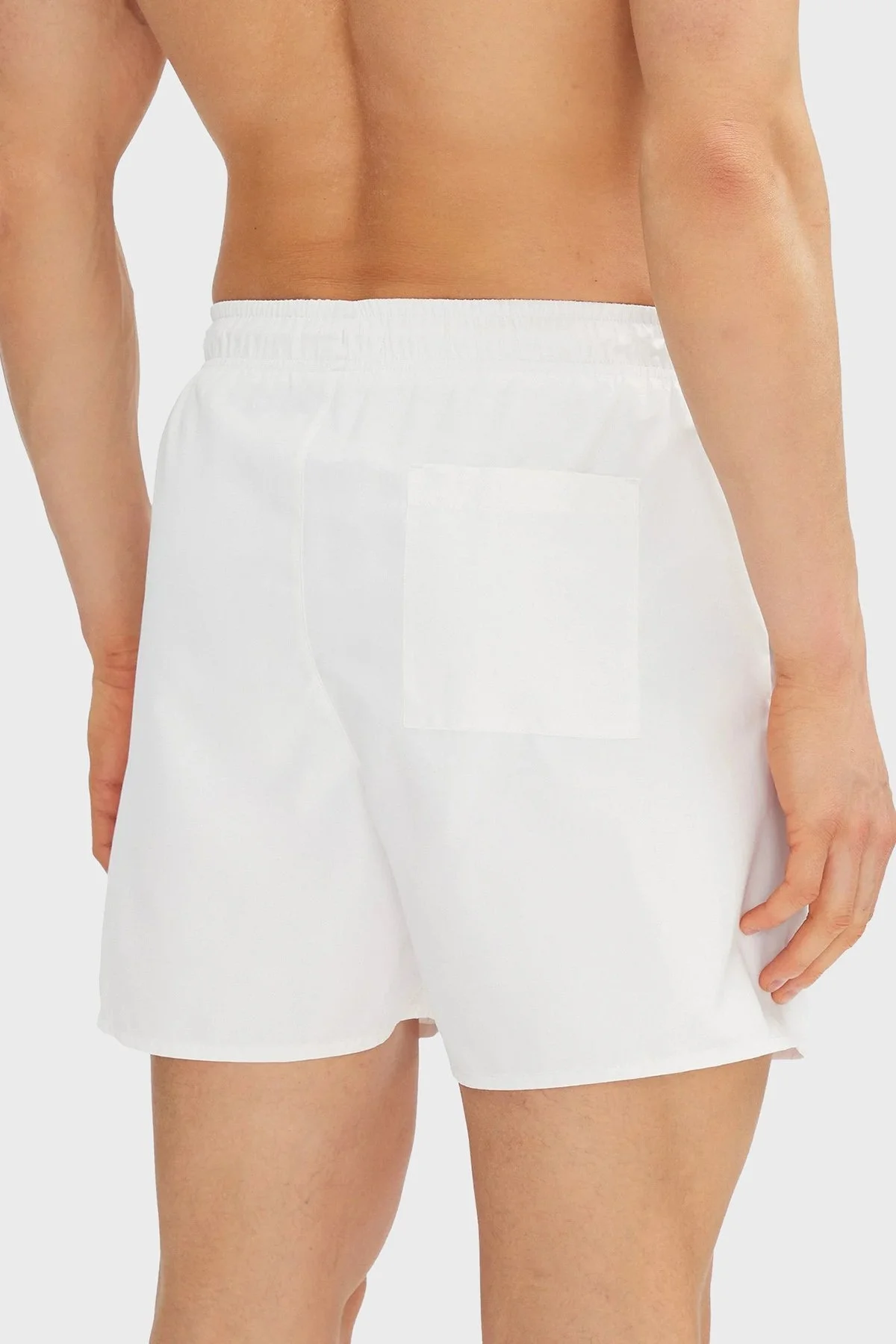 Calvin Klein Logolu Belden Bağlamalı KM0KM01101YCD Erkek Mayo Short KM0KM01101 YCD BEYAZ - 7