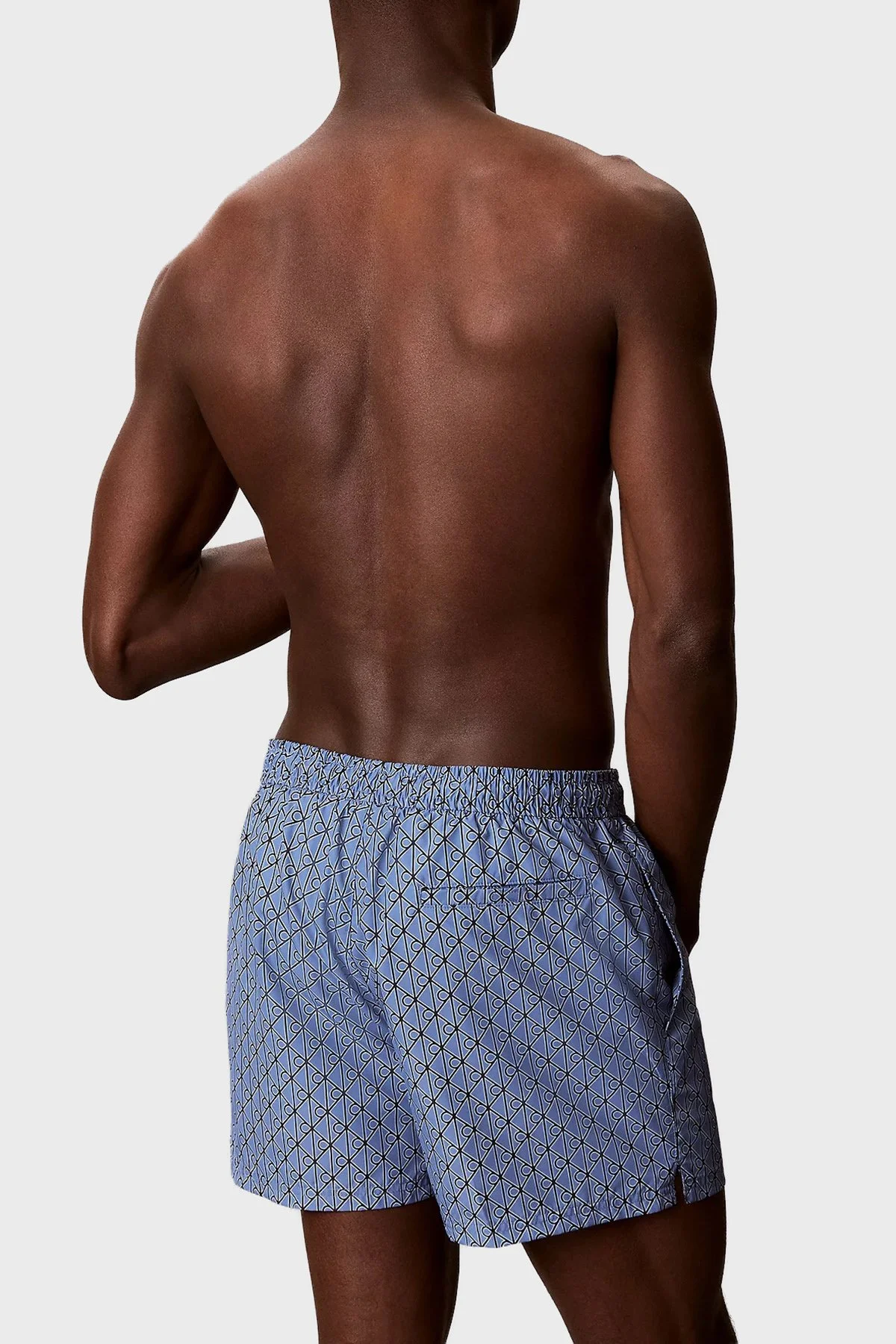 Calvin Klein Logolu Belden Bağlamalı LV00N6102832W Erkek Mayo Short LV00N61028 32W MAVİ - 3