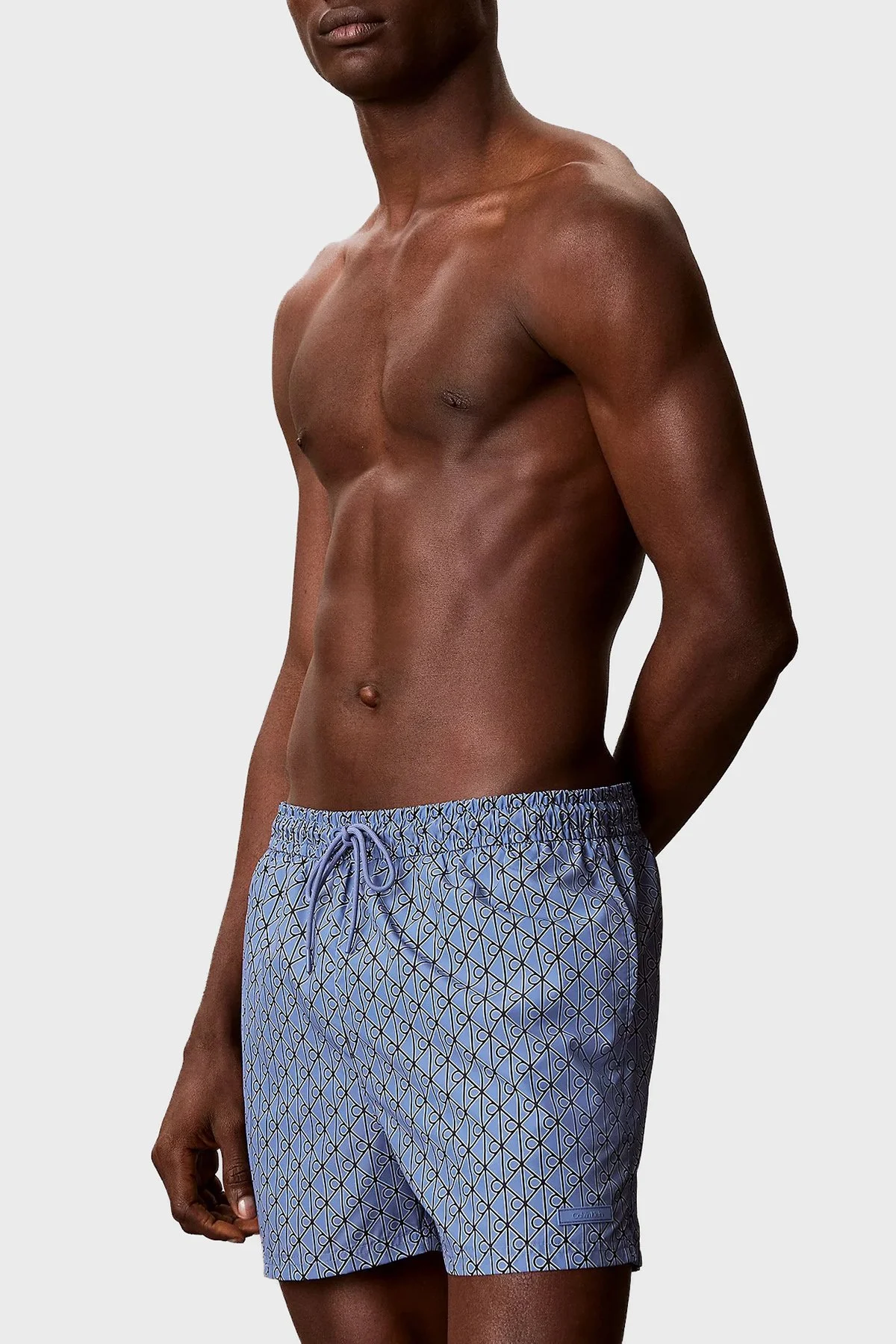 Calvin Klein Logolu Belden Bağlamalı LV00N6102832W Erkek Mayo Short LV00N61028 32W MAVİ - 5