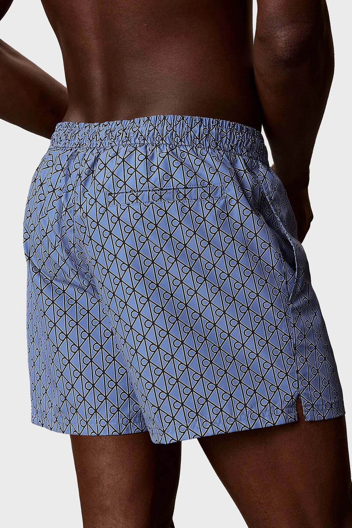 Calvin Klein Logolu Belden Bağlamalı LV00N6102832W Erkek Mayo Short LV00N61028 32W MAVİ - 6