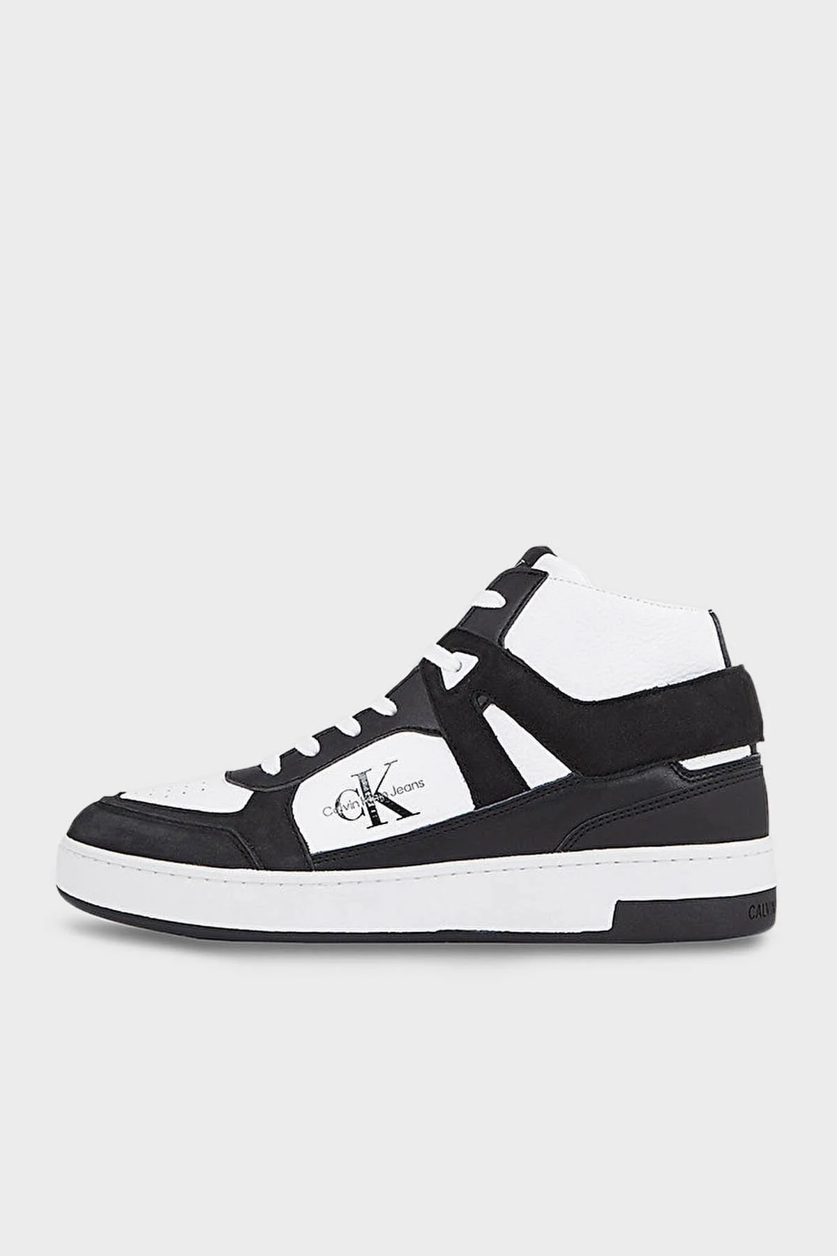 Calvin Klein Logolu Bilekli Sneaker YM0YM0088301W Erkek Ayakkabı YM0YM00883 01W SİYAH-BEYAZ - 2