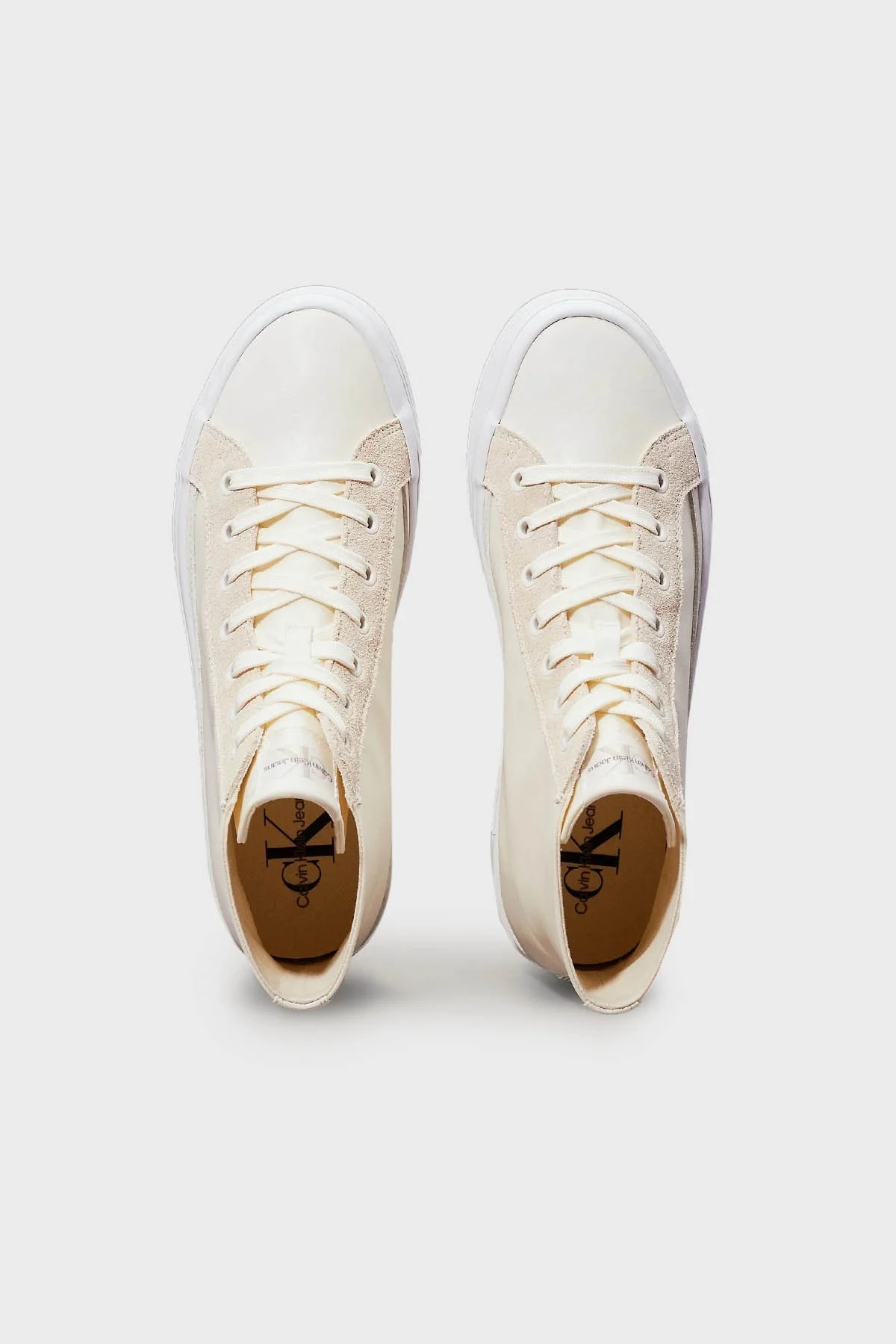 Calvin Klein Logolu Bilekli Sneaker YW0YW014910GI Bayan Ayakkabı YW0YW01491 0GI KREM - 9