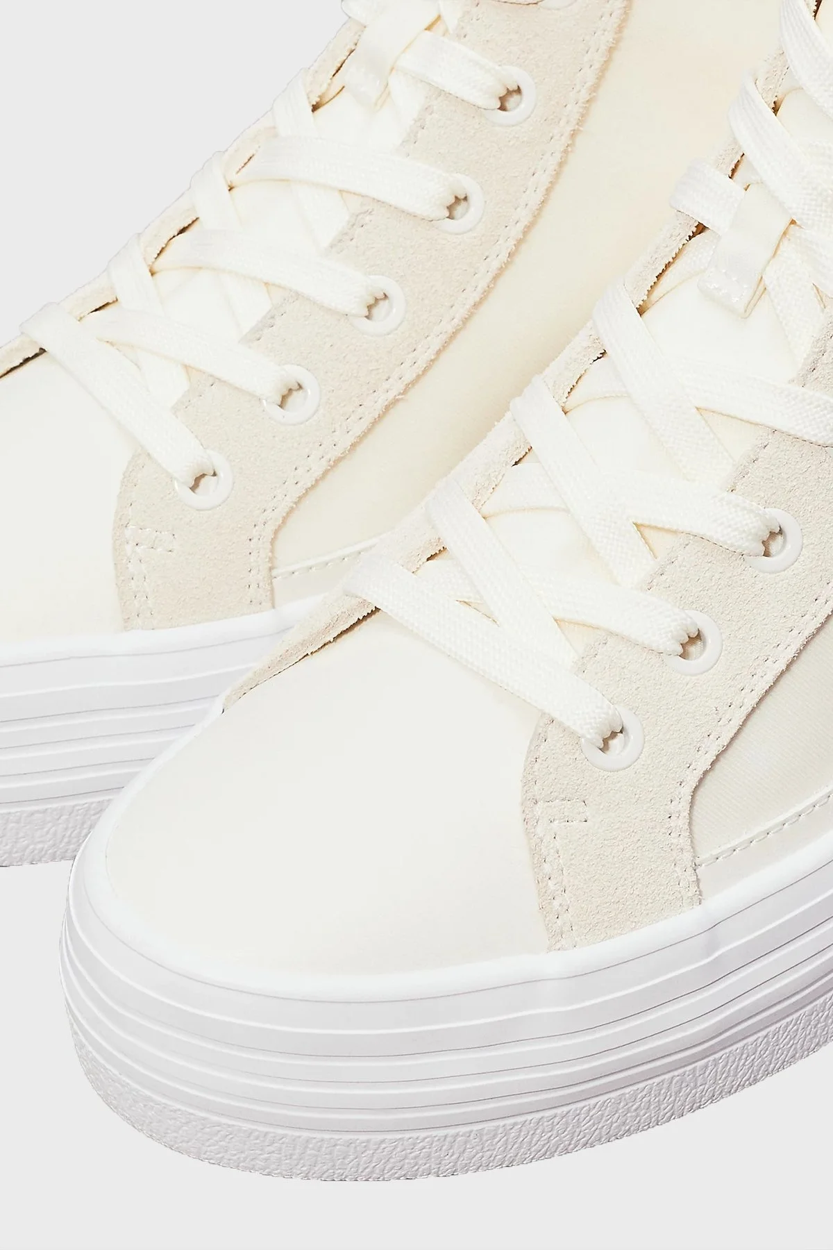 Calvin Klein Logolu Bilekli Sneaker YW0YW014910GI Bayan Ayakkabı YW0YW01491 0GI KREM - 12