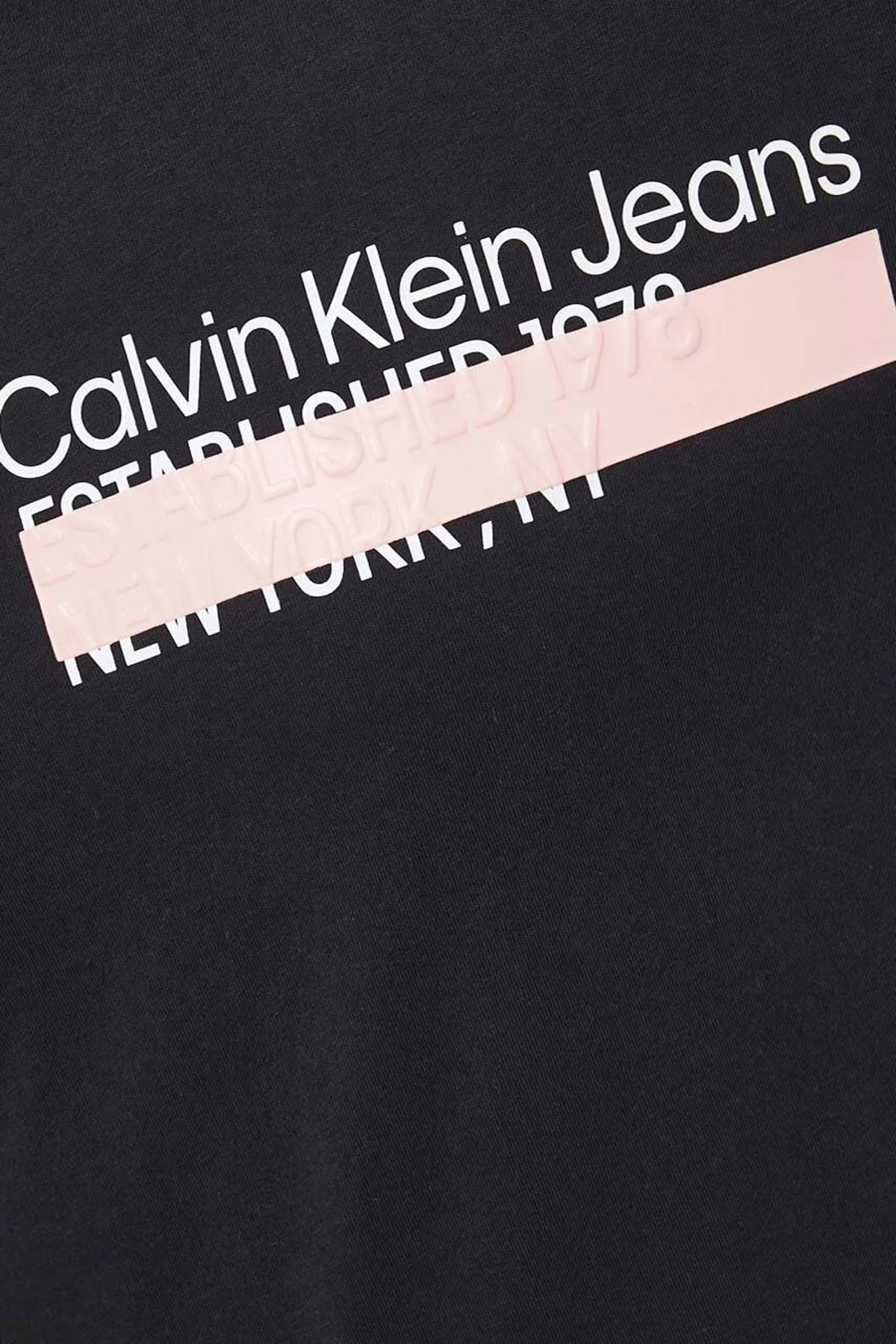 Calvin Klein Logolu Bisiklet Yaka % 100 Pamuk Oversize J30J323522BEH Erkek T Shirt J30J323522 BEH SİYAH - 3