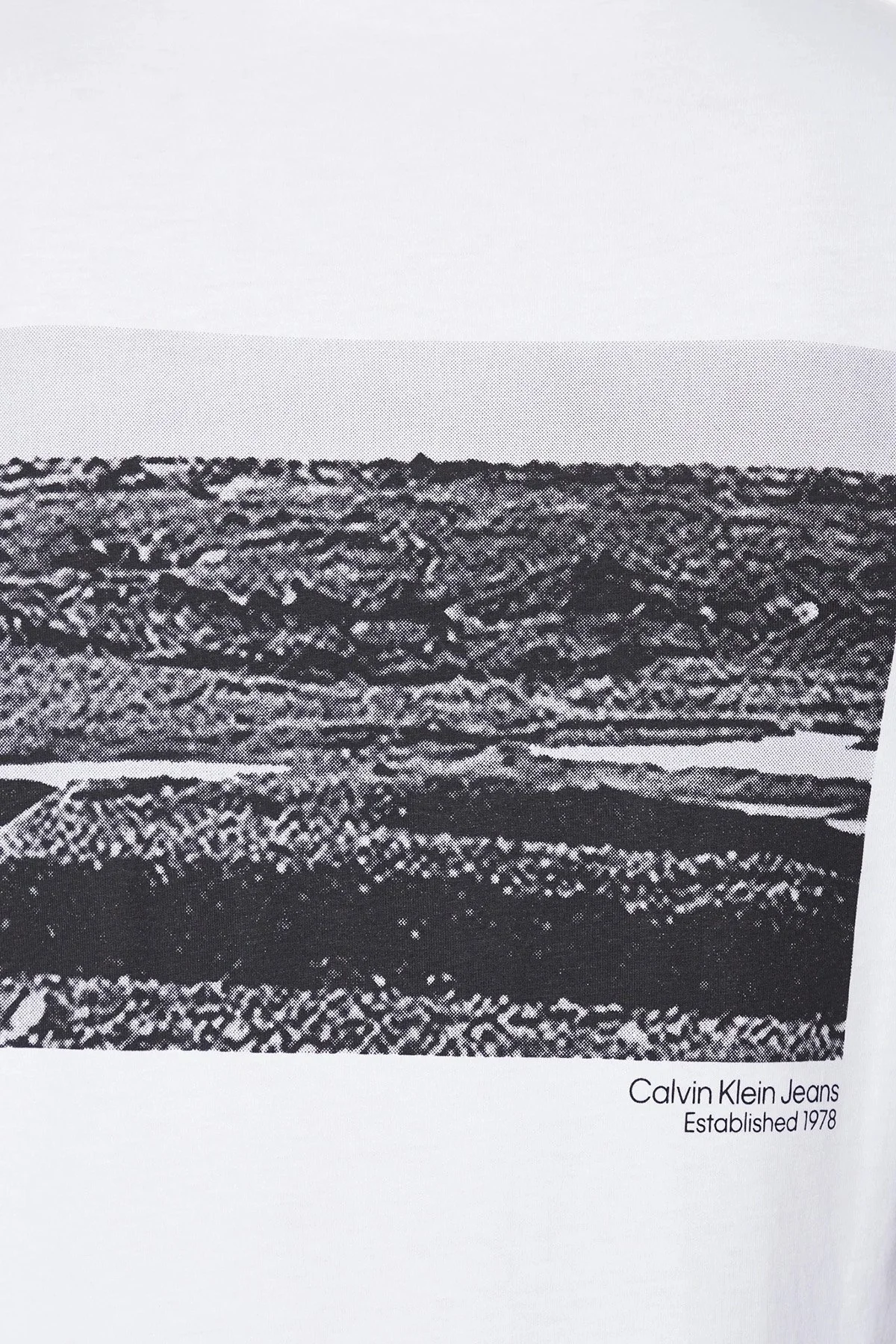 Calvin Klein Logolu Bisiklet Yaka % 100 Pamuk Regular Fit J30J322863YAF Erkek T Shirt J30J322863 YAF BEYAZ - 4