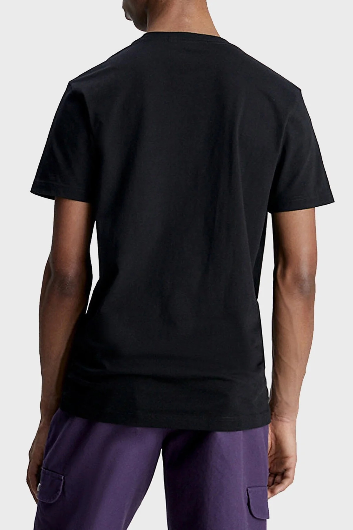 Calvin Klein Logolu Bisiklet Yaka % 100 Pamuk Regular Fit J30J323483BEH Erkek T Shirt J30J323483 BEH SİYAH - 7