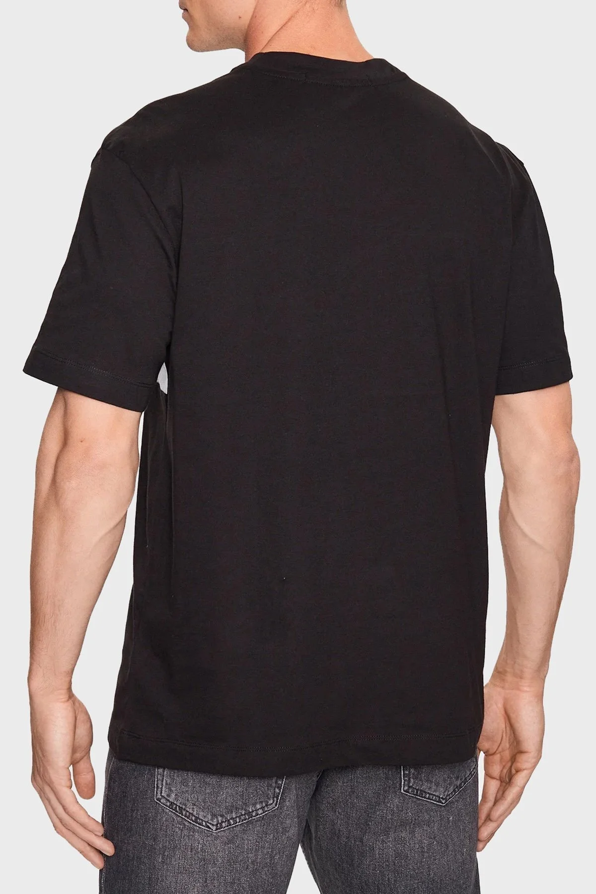 Calvin Klein Logolu Bisiklet Yaka % 100 Pamuk Regular Fit J30J323760BEH Erkek T Shirt J30J323760 BEH SİYAH - 2