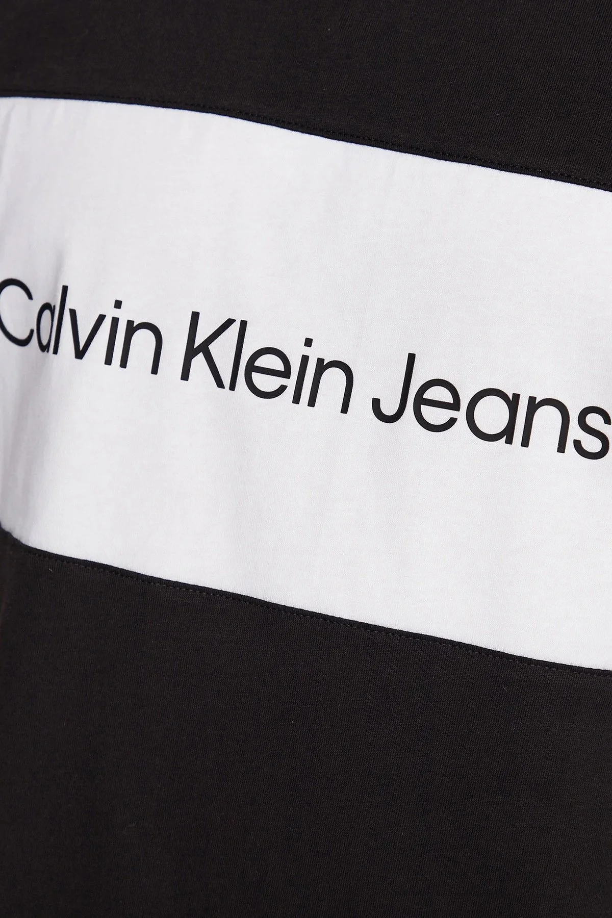 Calvin Klein Logolu Bisiklet Yaka % 100 Pamuk Regular Fit J30J323760BEH Erkek T Shirt J30J323760 BEH SİYAH - 4