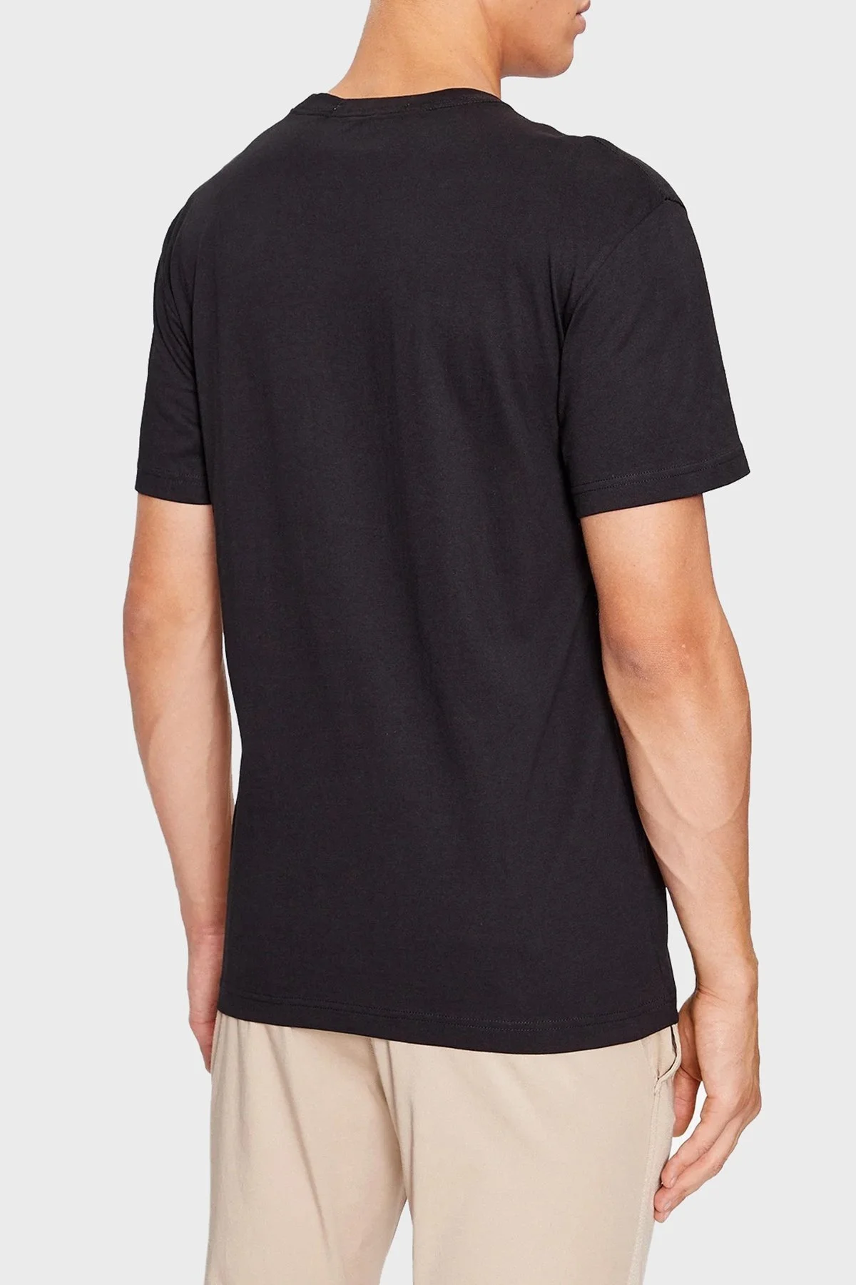 Calvin Klein Logolu Bisiklet Yaka % 100 Pamuk Regular Fit J30J324008BEH Erkek T Shirt J30J324008 BEH SİYAH - 7