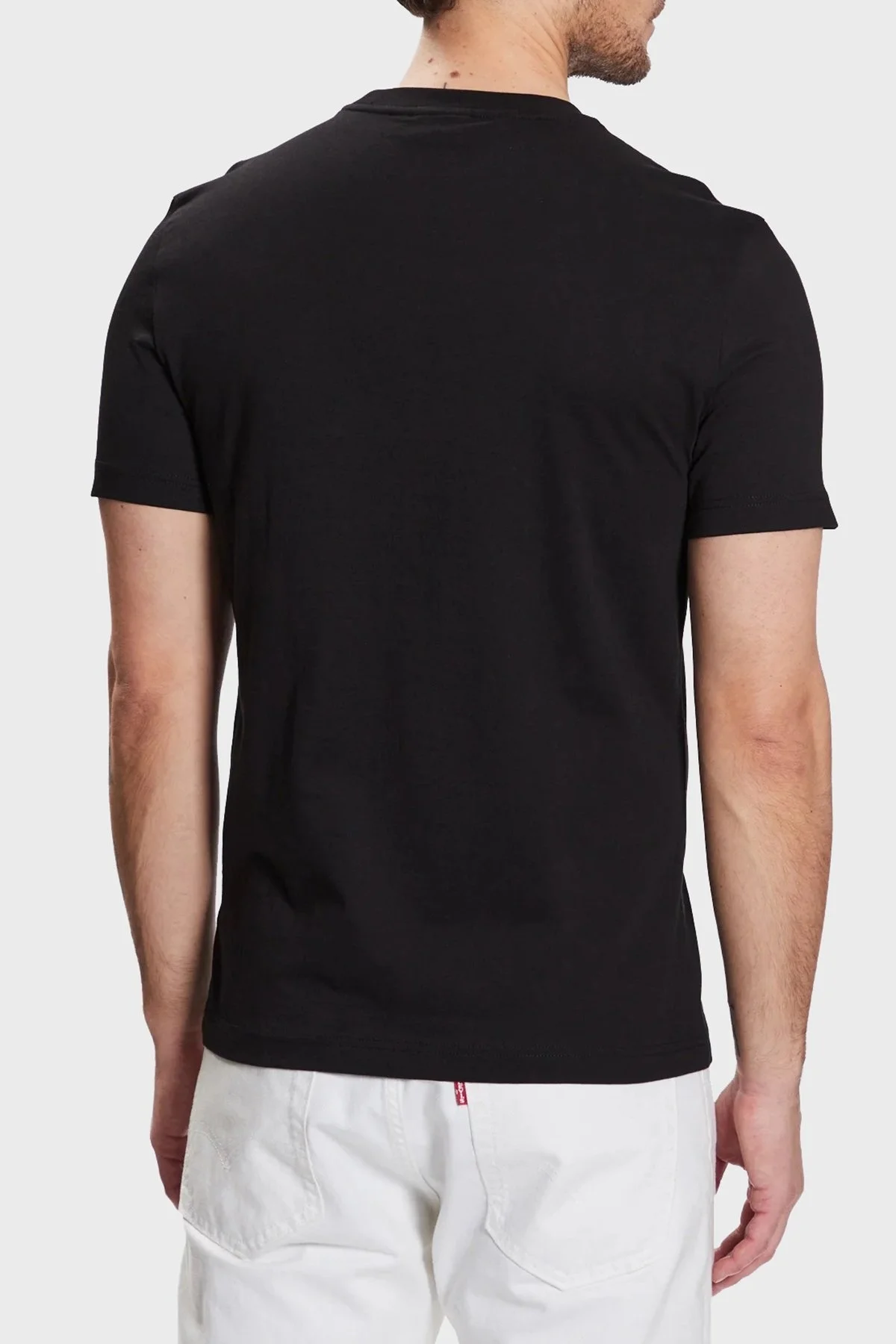 Calvin Klein Logolu Bisiklet Yaka % 100 Pamuk Regular Fit K10K111119BEH Erkek T Shirt K10K111119 BEH SİYAH - 3