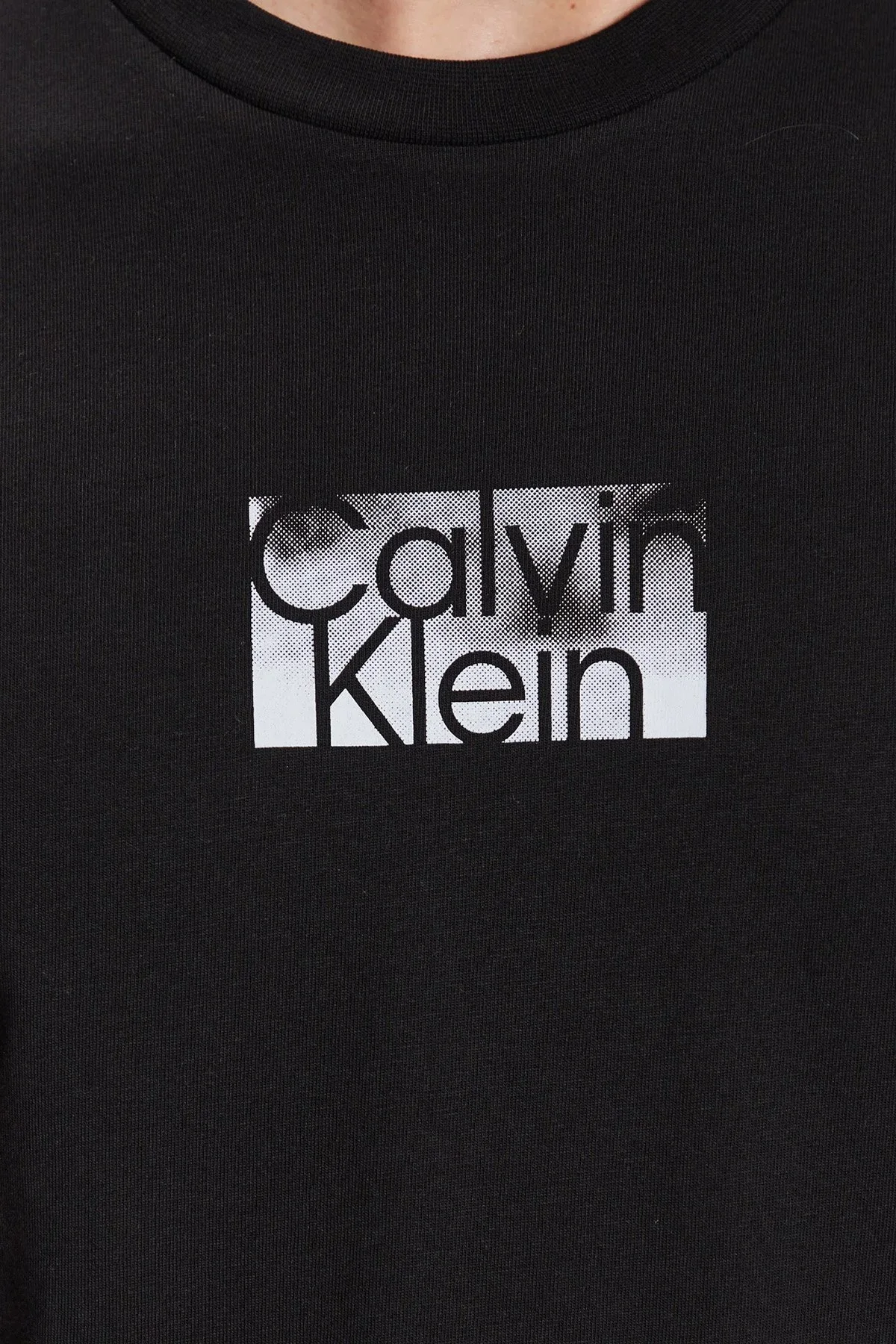 Calvin Klein Logolu Bisiklet Yaka % 100 Pamuk Regular Fit K10K111119BEH Erkek T Shirt K10K111119 BEH SİYAH - 4