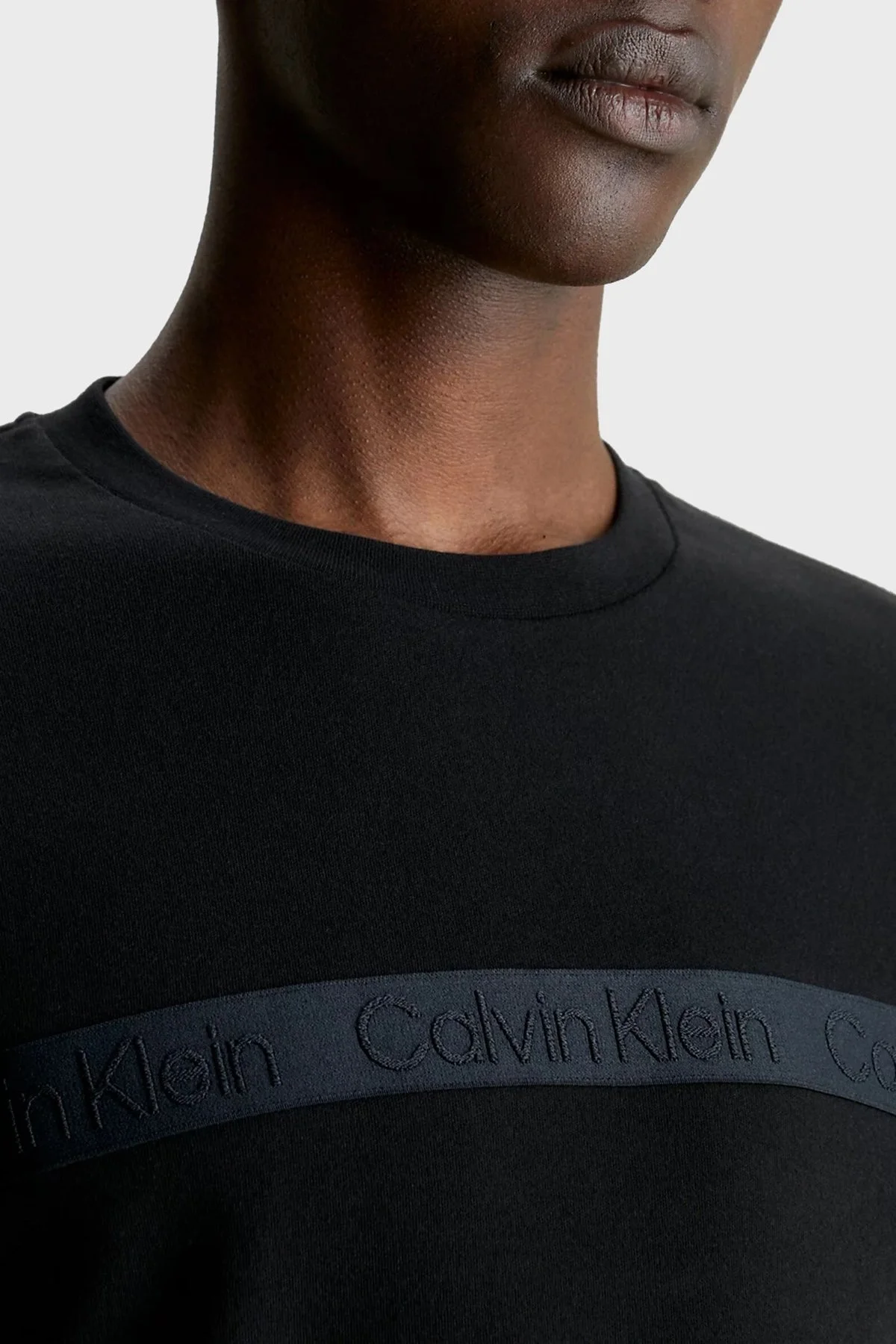 Calvin Klein Logolu Bisiklet Yaka % 100 Pamuk Regular Fit K10K112391BEH Erkek T Shirt K10K112391 BEH SİYAH - 3