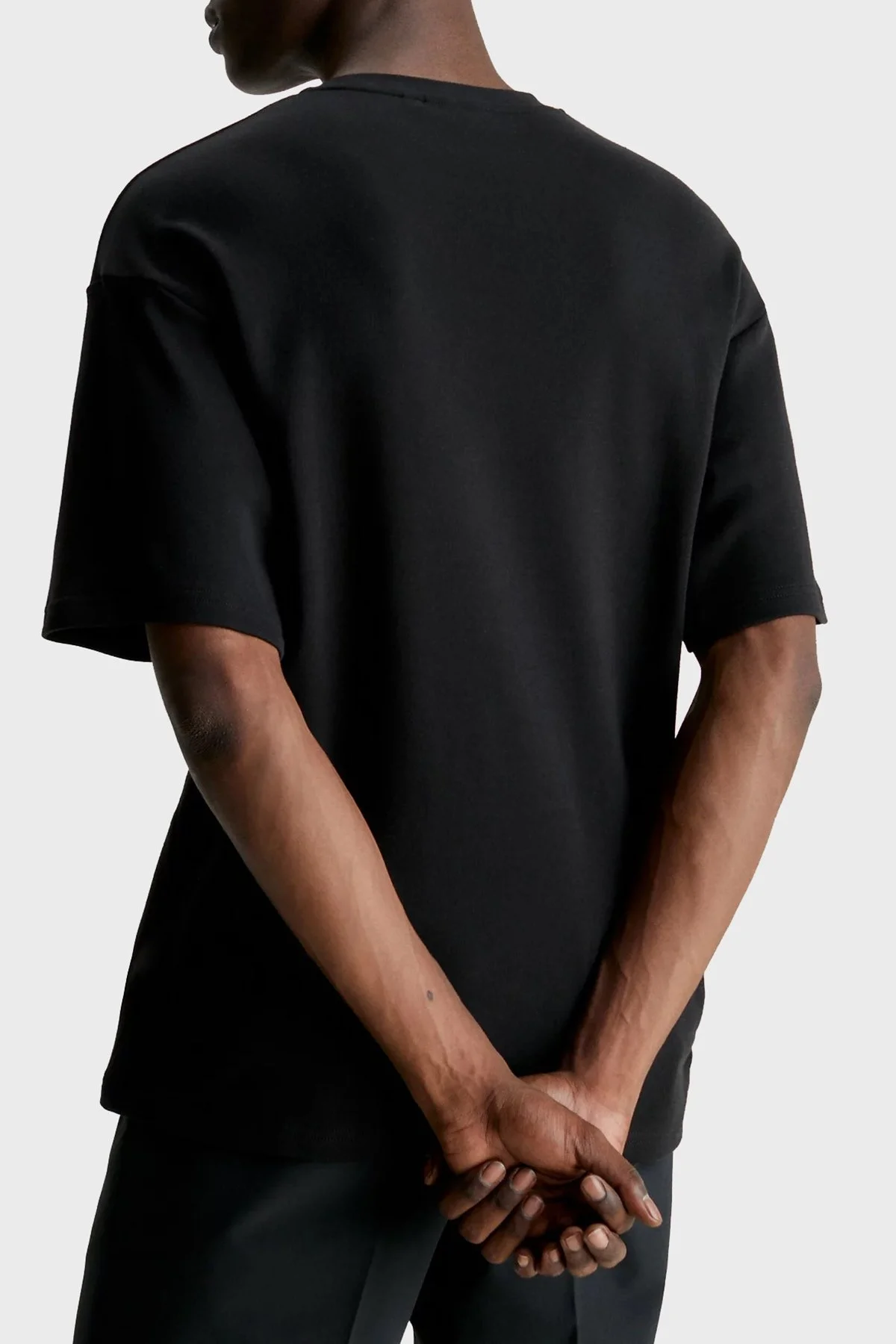 Calvin Klein Logolu Bisiklet Yaka % 100 Pamuk Regular Fit K10K112391BEH Erkek T Shirt K10K112391 BEH SİYAH - 4