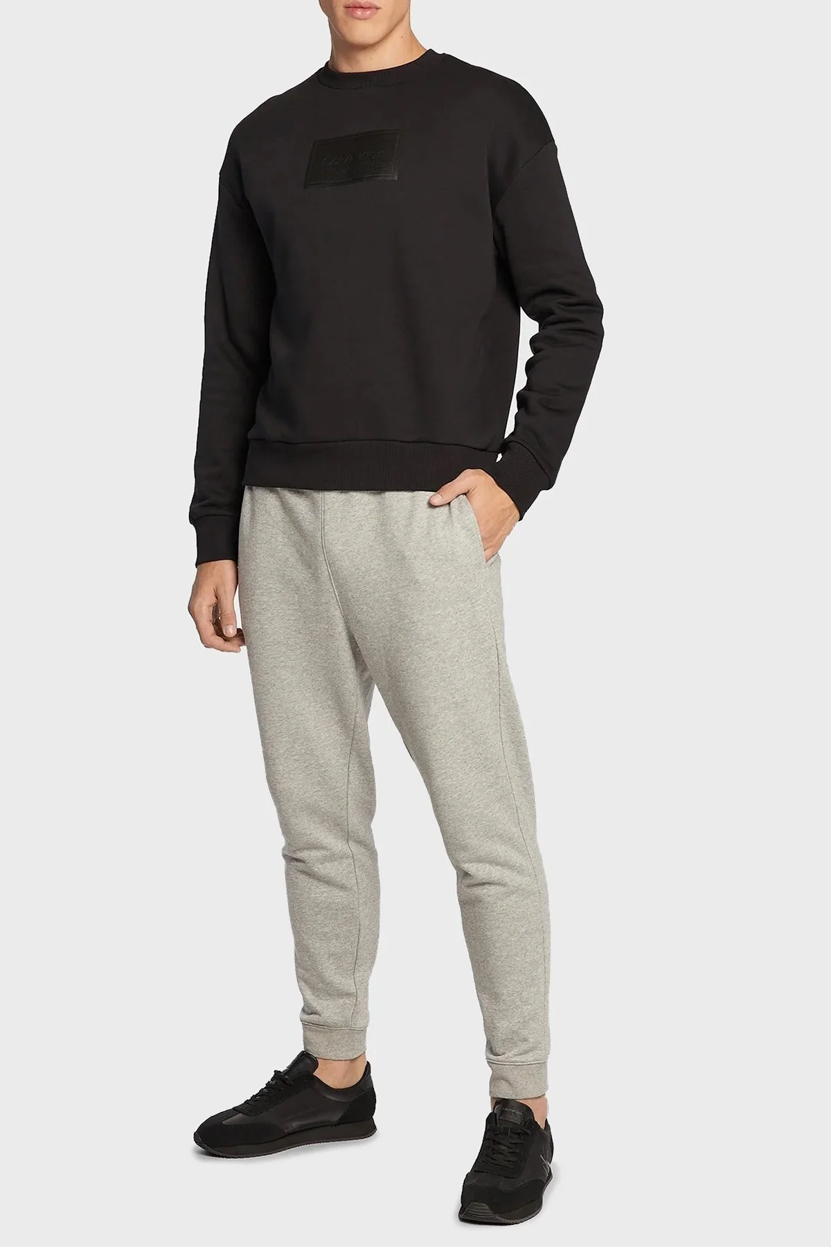 Calvin Klein Logolu Bisiklet Yaka Organik Pamuklu Relaxed Fit Erkek Sweat K10K110083 BEH SİYAH - 2