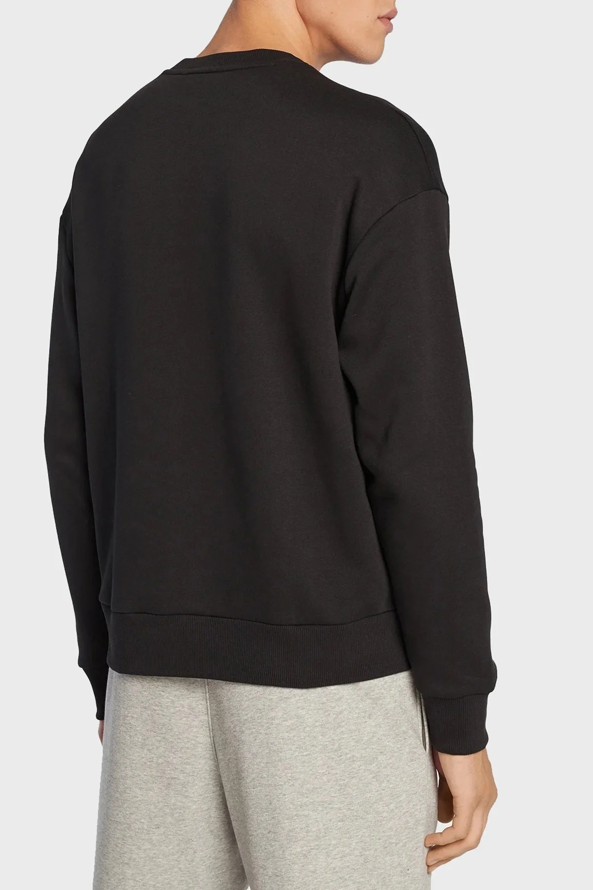 Calvin Klein Logolu Bisiklet Yaka Organik Pamuklu Relaxed Fit Erkek Sweat K10K110083 BEH SİYAH - 3