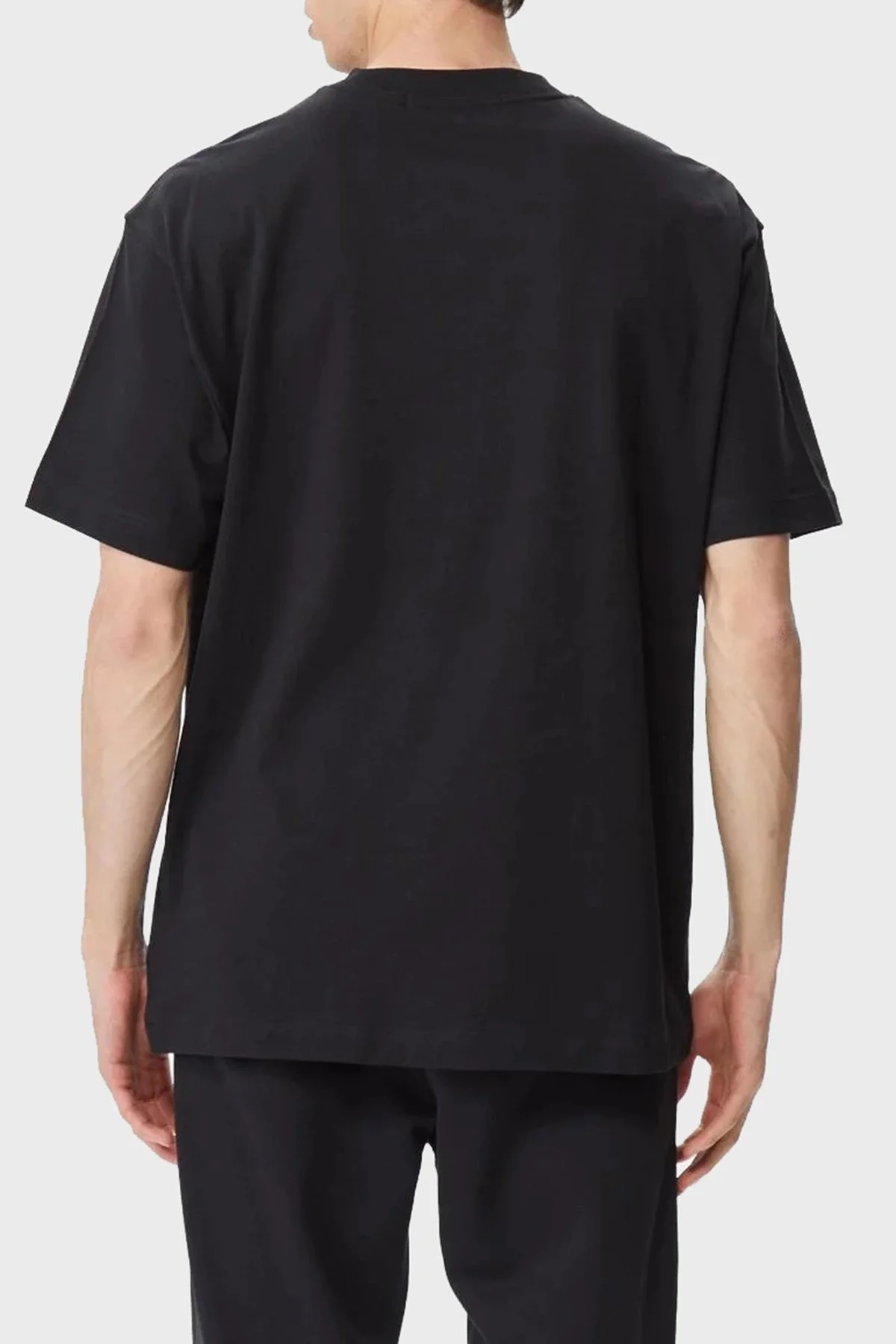 Calvin Klein Logolu Bisiklet Yaka Pamuklu J30J322849BEH Erkek T Shirt J30J322849 BEH SİYAH - 2