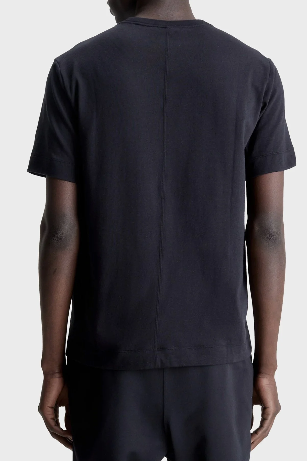 Calvin Klein Logolu Bisiklet Yaka Pamuklu Regular Fit 00GMS3K108BAE Erkek T Shirt 00GMS3K108 BAE SİYAH - 2