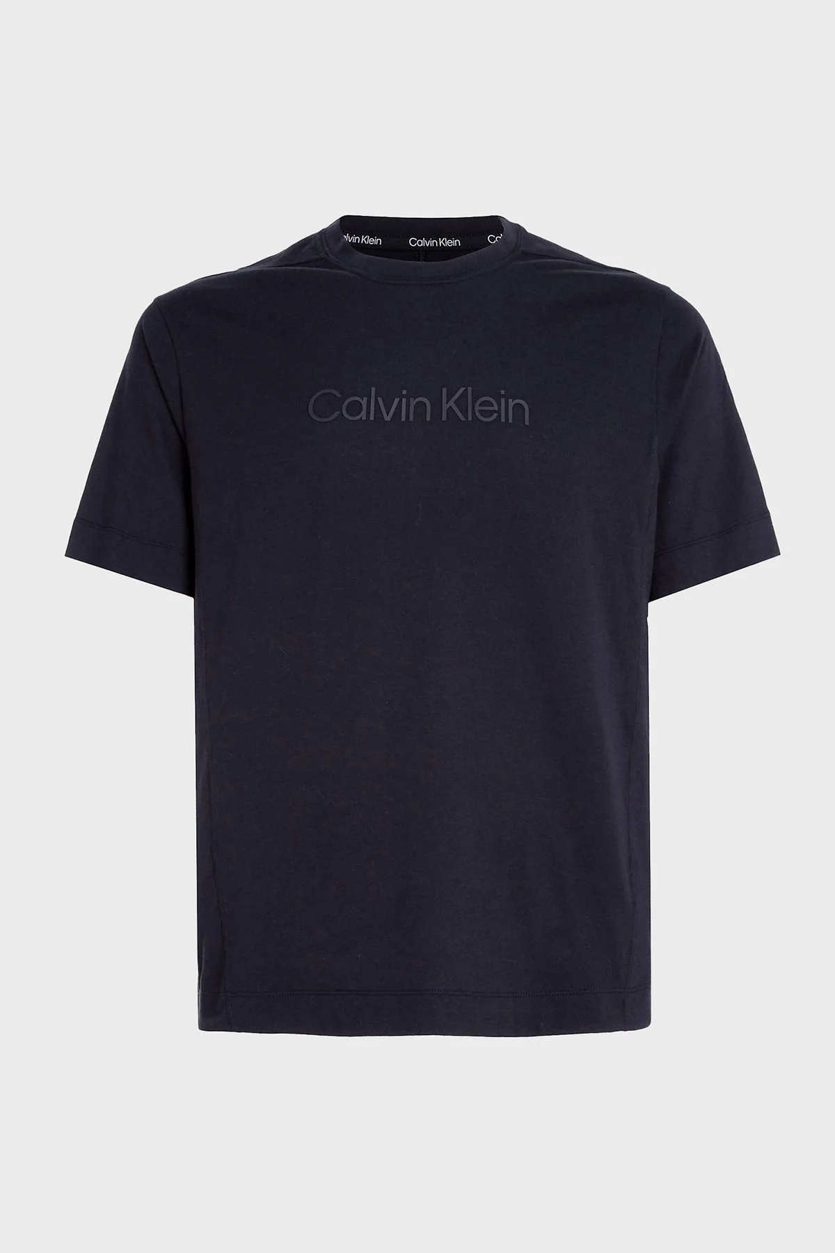 Calvin Klein Logolu Bisiklet Yaka Pamuklu Regular Fit 00GMS3K108BAE Erkek T Shirt 00GMS3K108 BAE SİYAH - 10