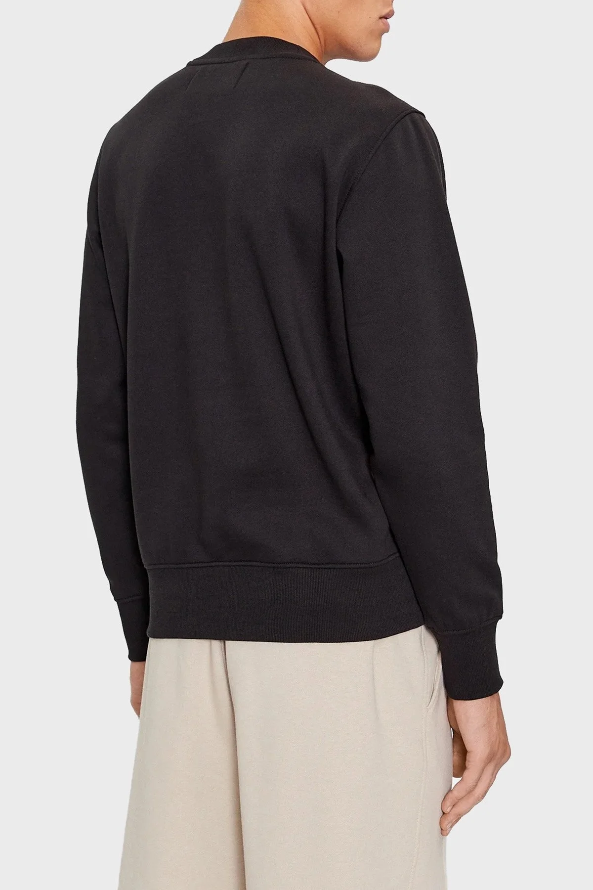 Calvin Klein Logolu Bisiklet Yaka Pamuklu Regular Fit J30J324092BEH Erkek Sweat J30J324092 BEH SİYAH - 2