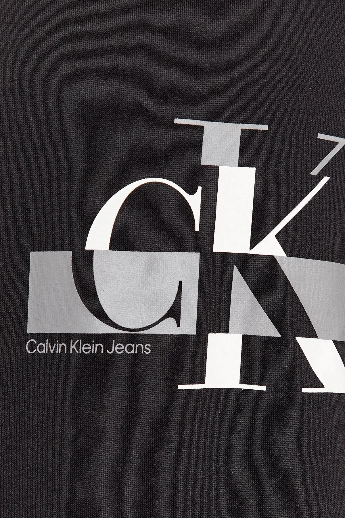 Calvin Klein Logolu Bisiklet Yaka Pamuklu Regular Fit J30J324092BEH Erkek Sweat J30J324092 BEH SİYAH - 5