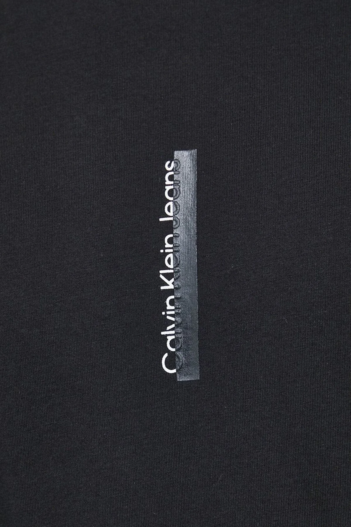 Calvin Klein Logolu Bisiklet Yaka Regular Fit % 100 Pamuk Erkek T Shirt J30J322558 BEH SİYAH - 3