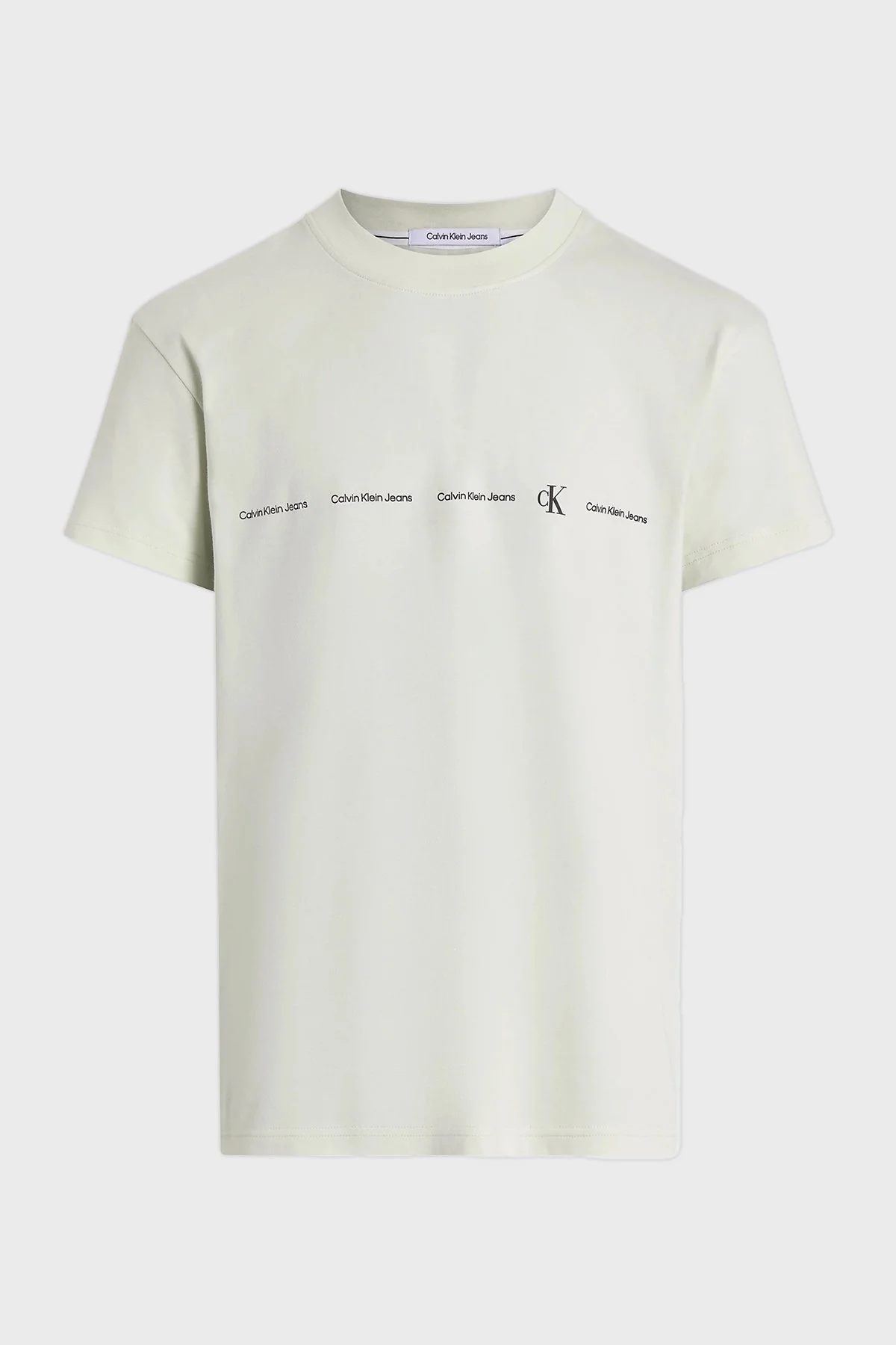 Calvin Klein Logolu Bisiklet Yaka Regular Fit Pamuklu Jarse J30J324668CGA Erkek T Shirt J30J324668 CGA TAŞ - 5