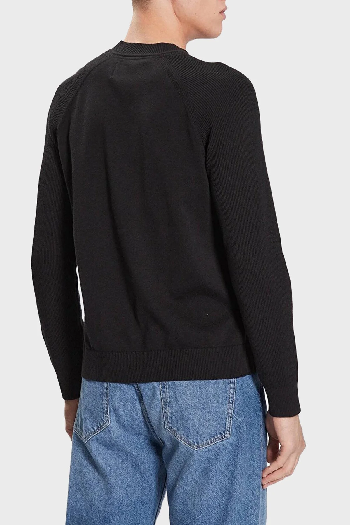 Calvin Klein Pamuklu Regular Fit J30J323408BEH Erkek Kazak J30J323408 BEH SİYAH - 2
